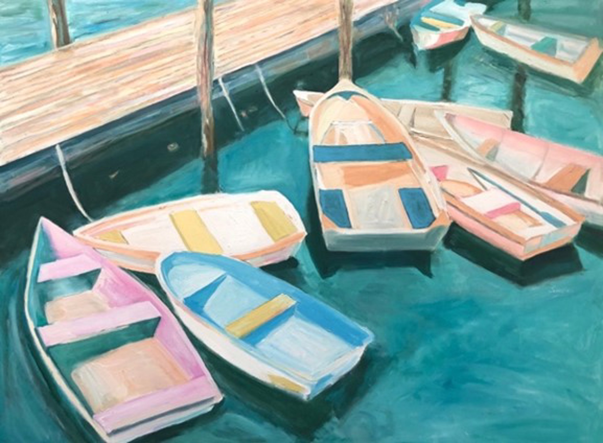 Lobster Boats by Angie Sinclair