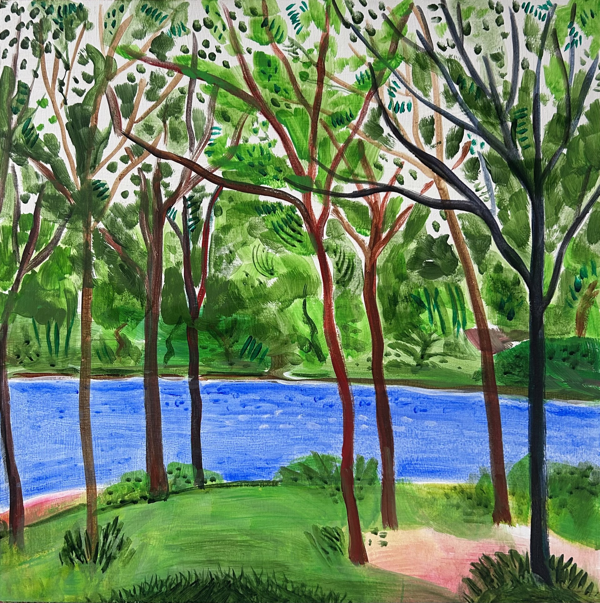 Spring Trees by Jane Dahmen
