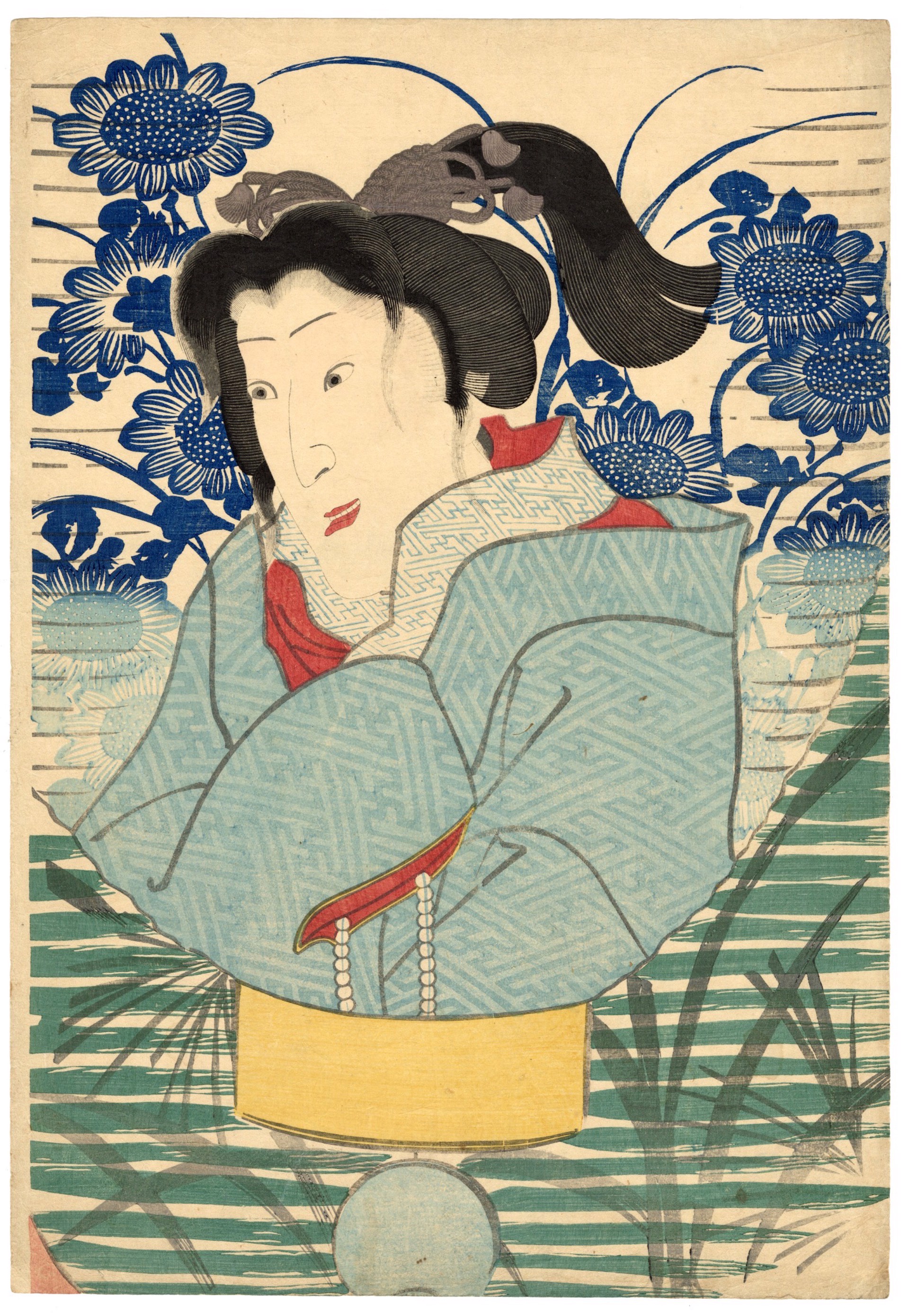 Shini-e (Memorial Print)of Onoe Kikugoro IV by Yoshitoshi