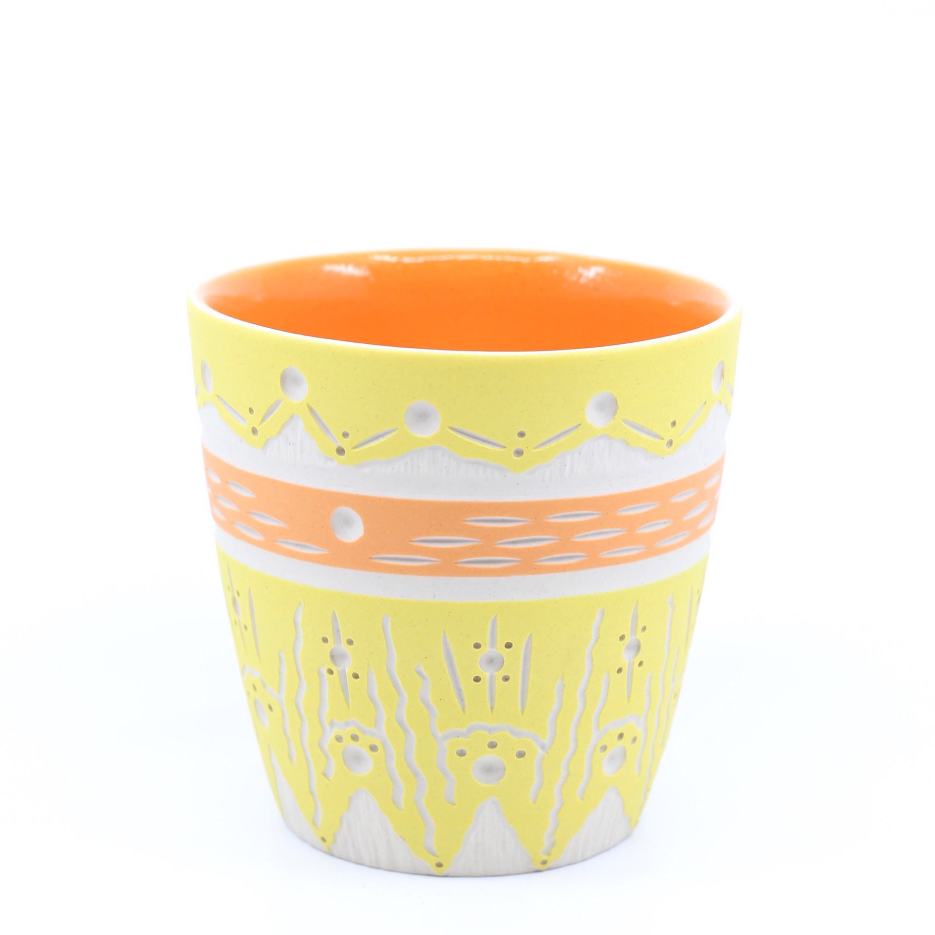 Yellow & Orange Short Cup by Chris Casey