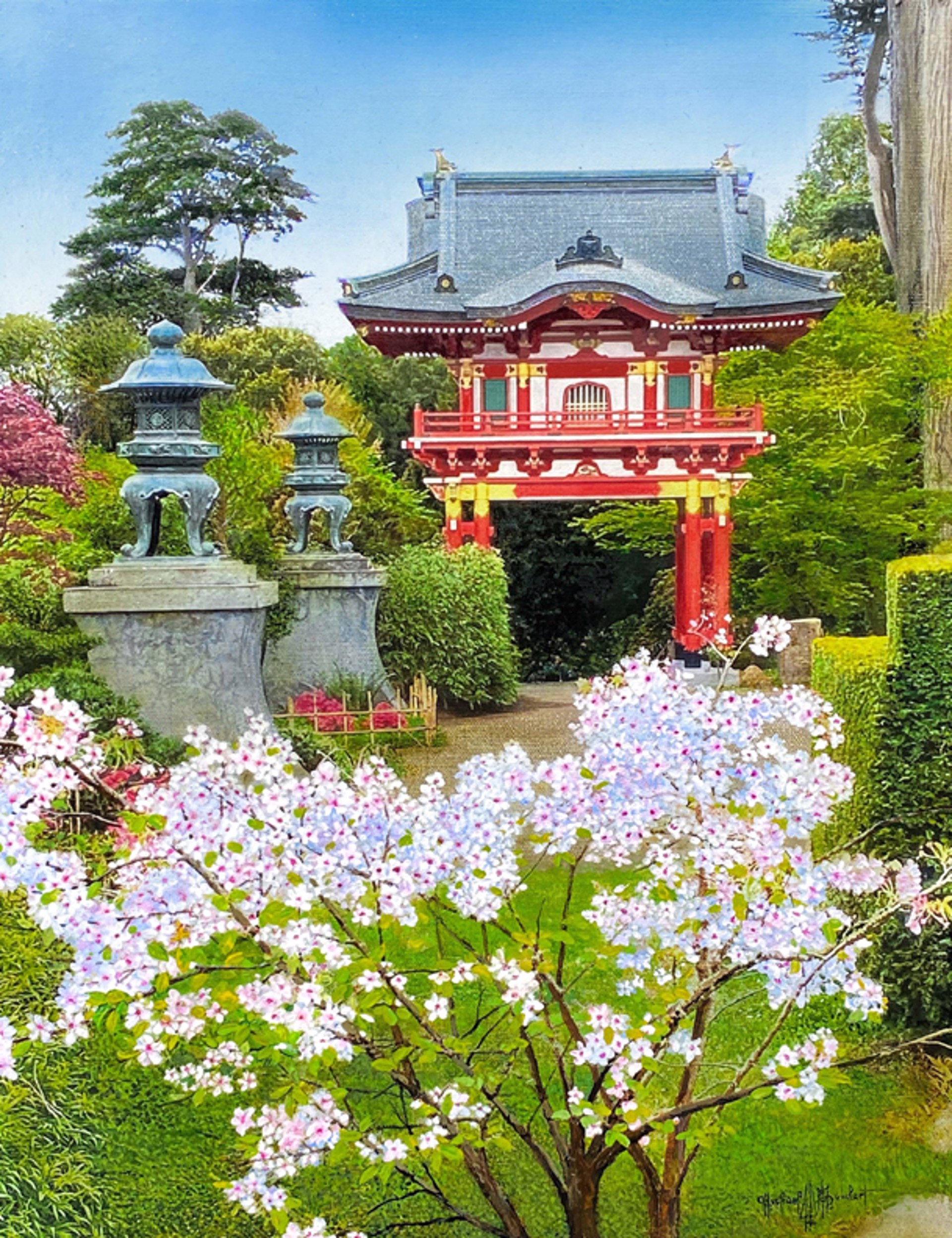 SF Tea Garden Gate by Michael A. F. Gumbert