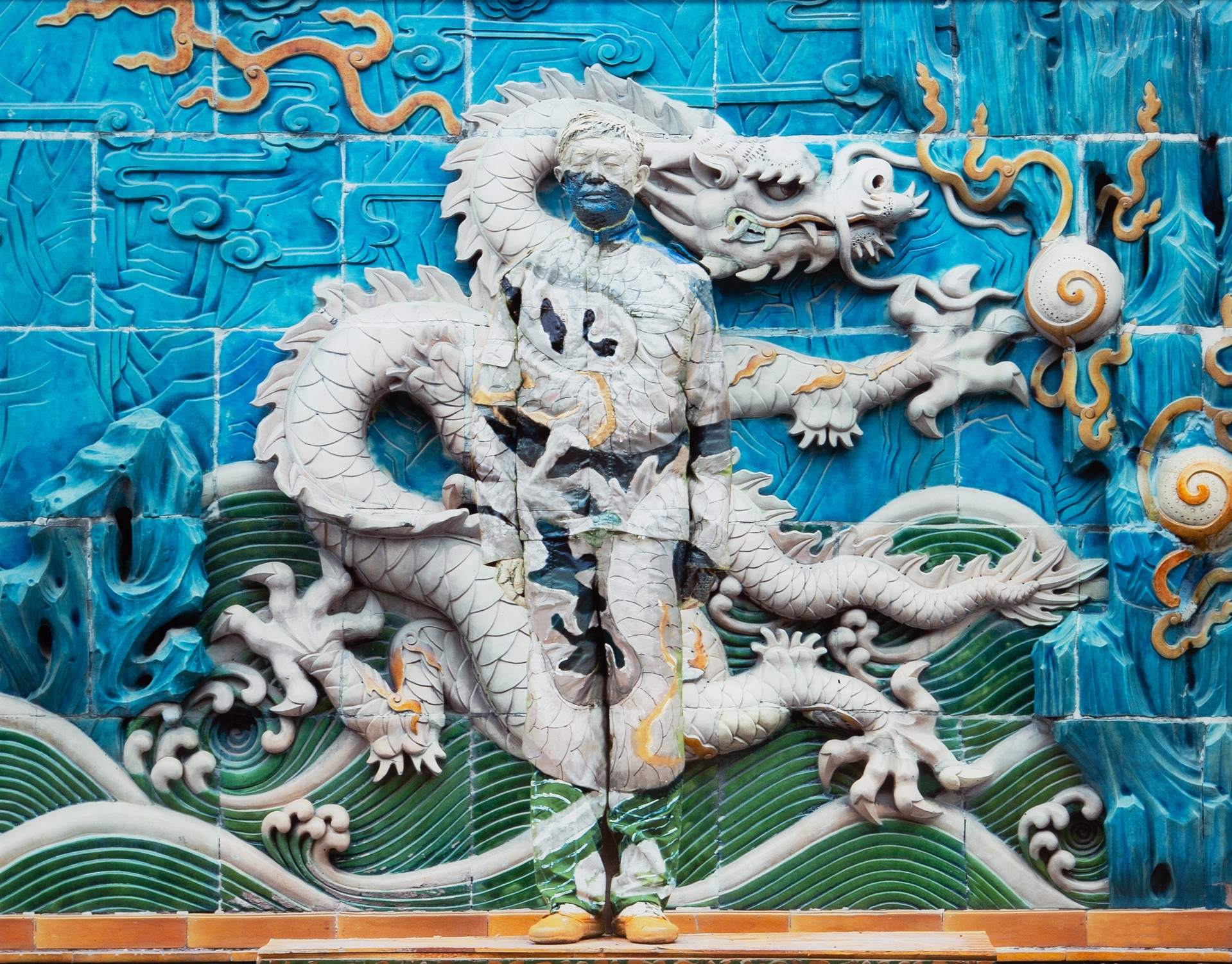 Dragon Series Panel 1 of 9 by Liu Bolin