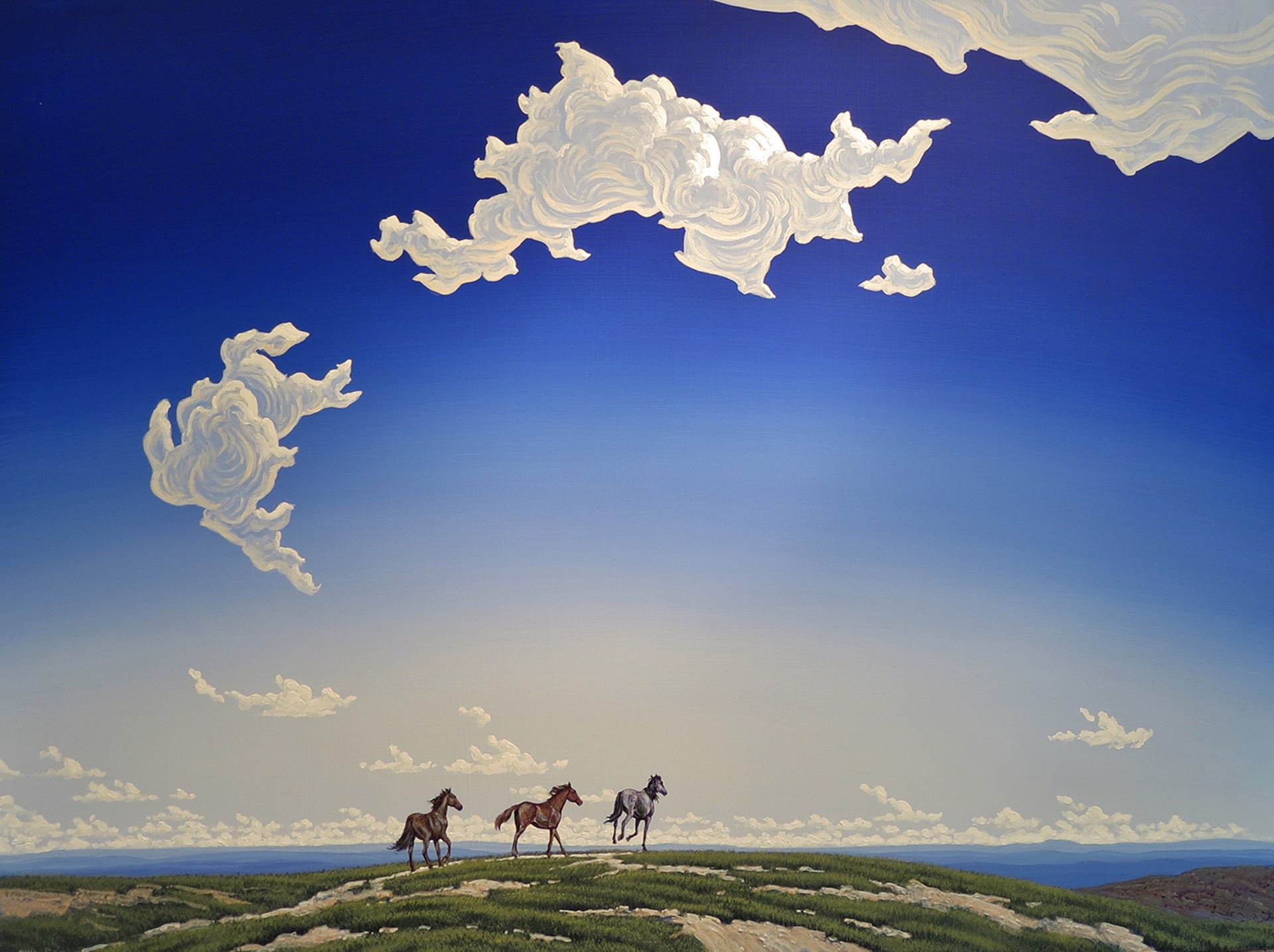Running Horses by Phil Epp