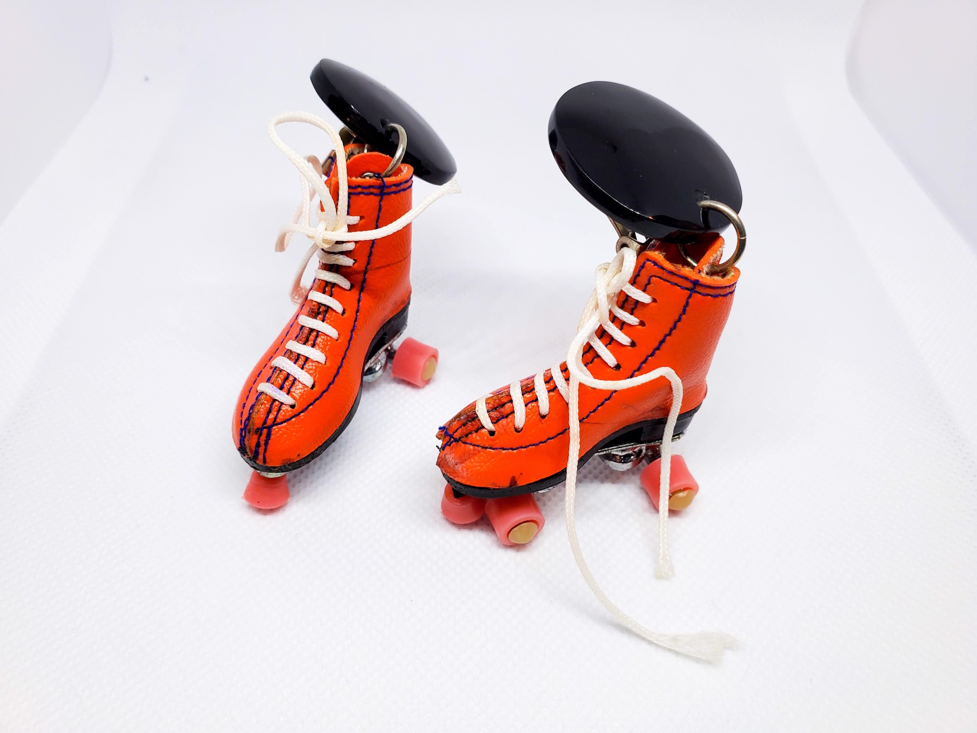Leather Roller Skate Earrings by Sally Bass