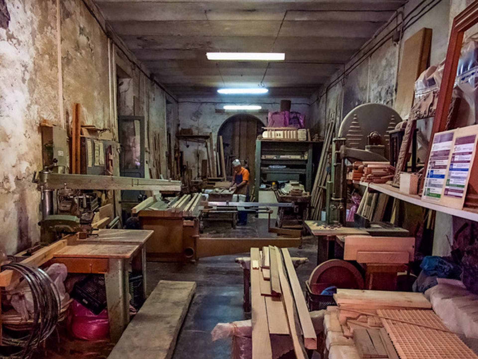 Wood Repair Shop, Florence, Italy by Lawrence McFarland