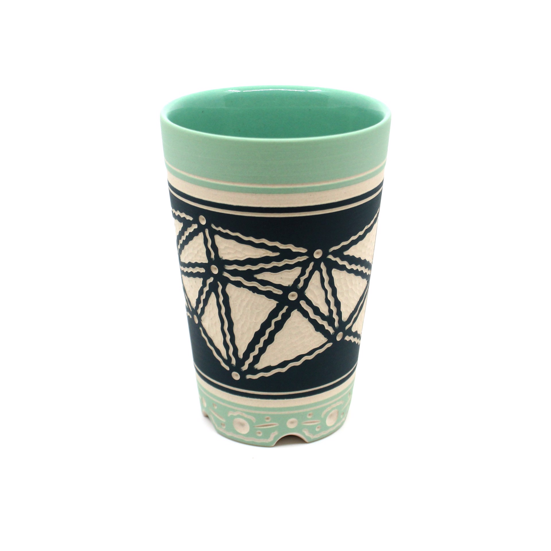 Tall Cup (Green / Dark Green) by Chris Casey