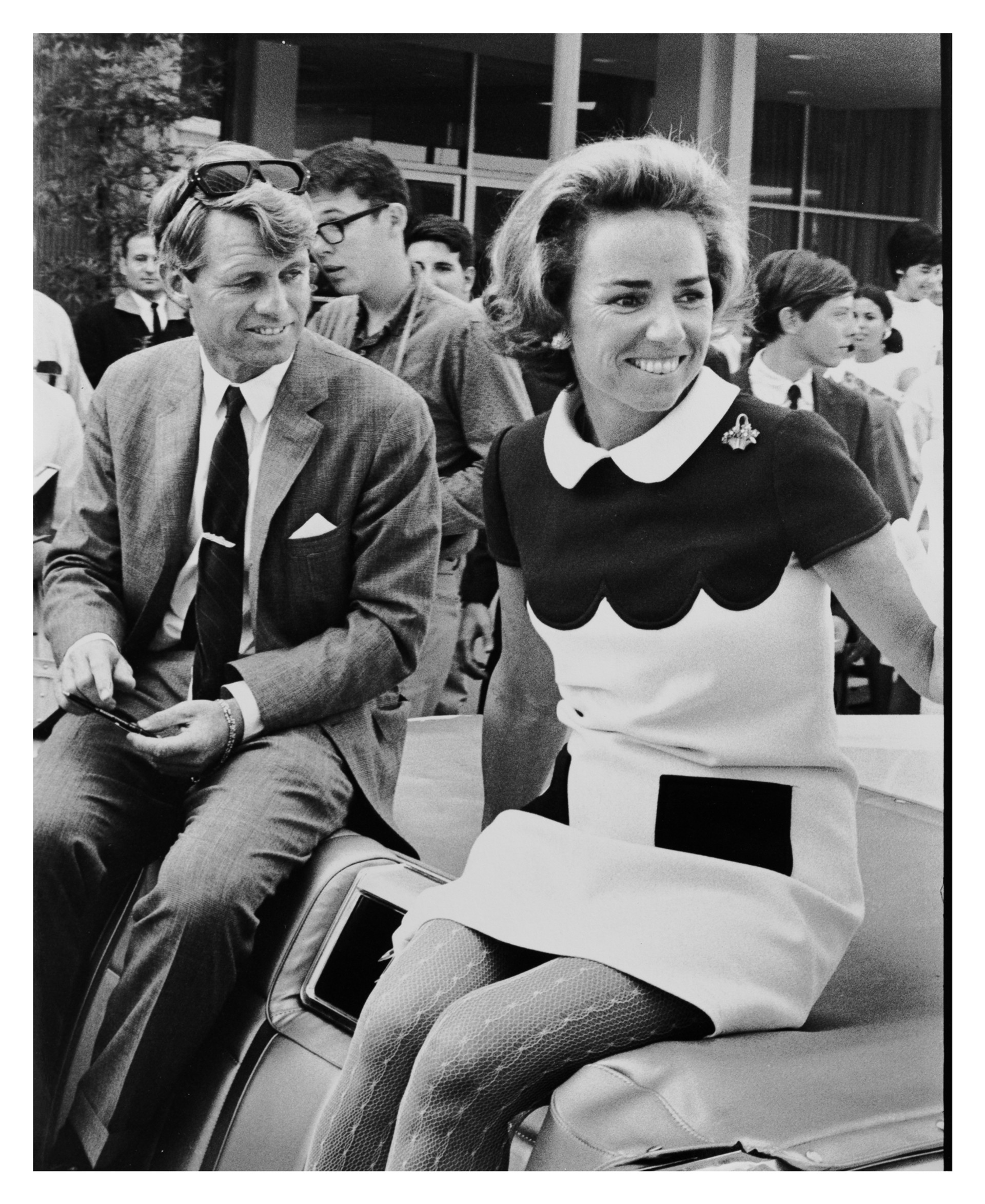 Robert F. Kennedy and Ethel by Ron Galella