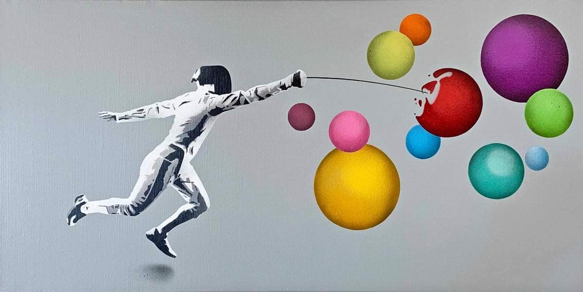 Fencer Vs. Bubbles by Kunstrasen