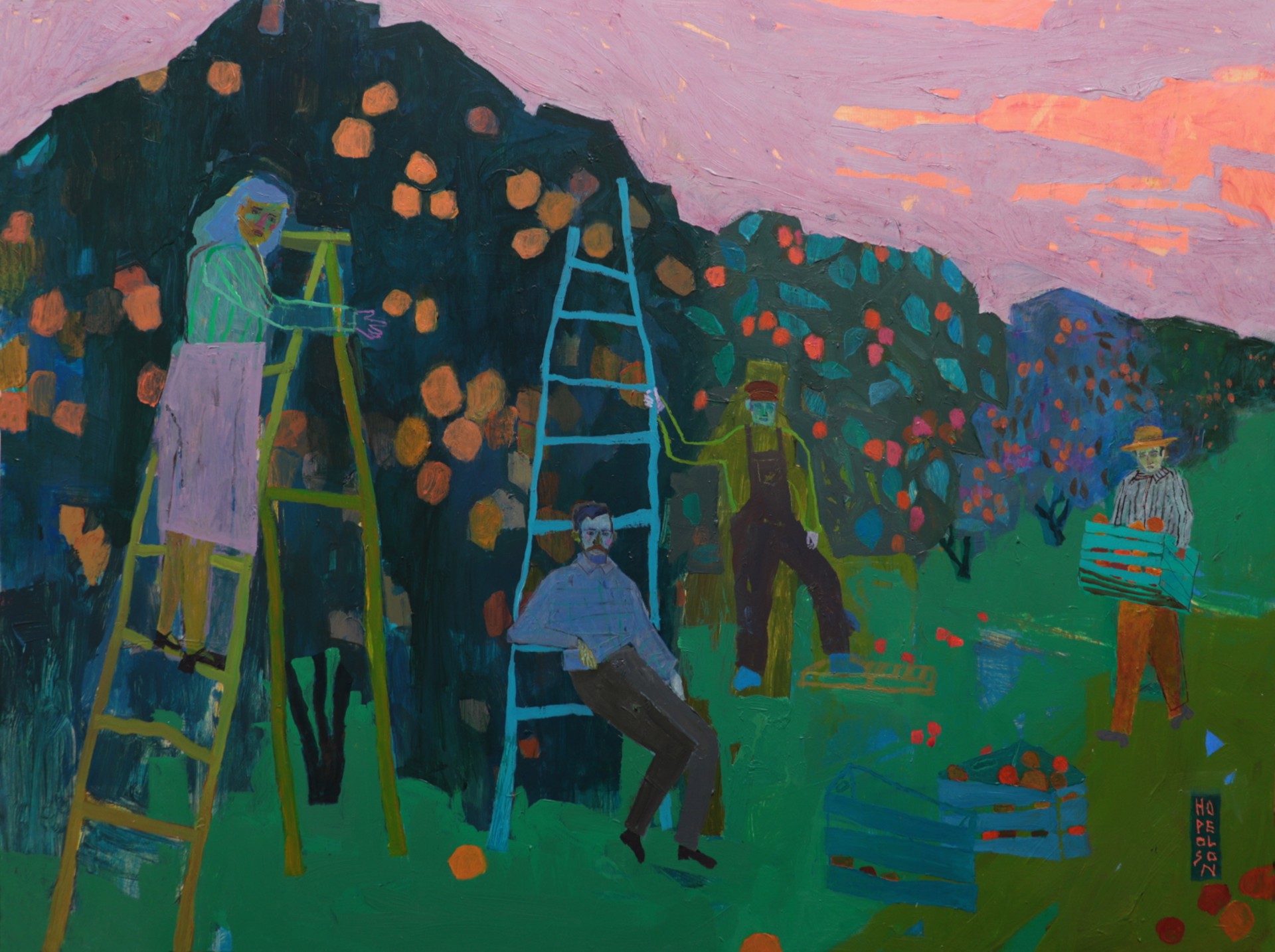 Rose Sky, Orange Grove by Hope Olson