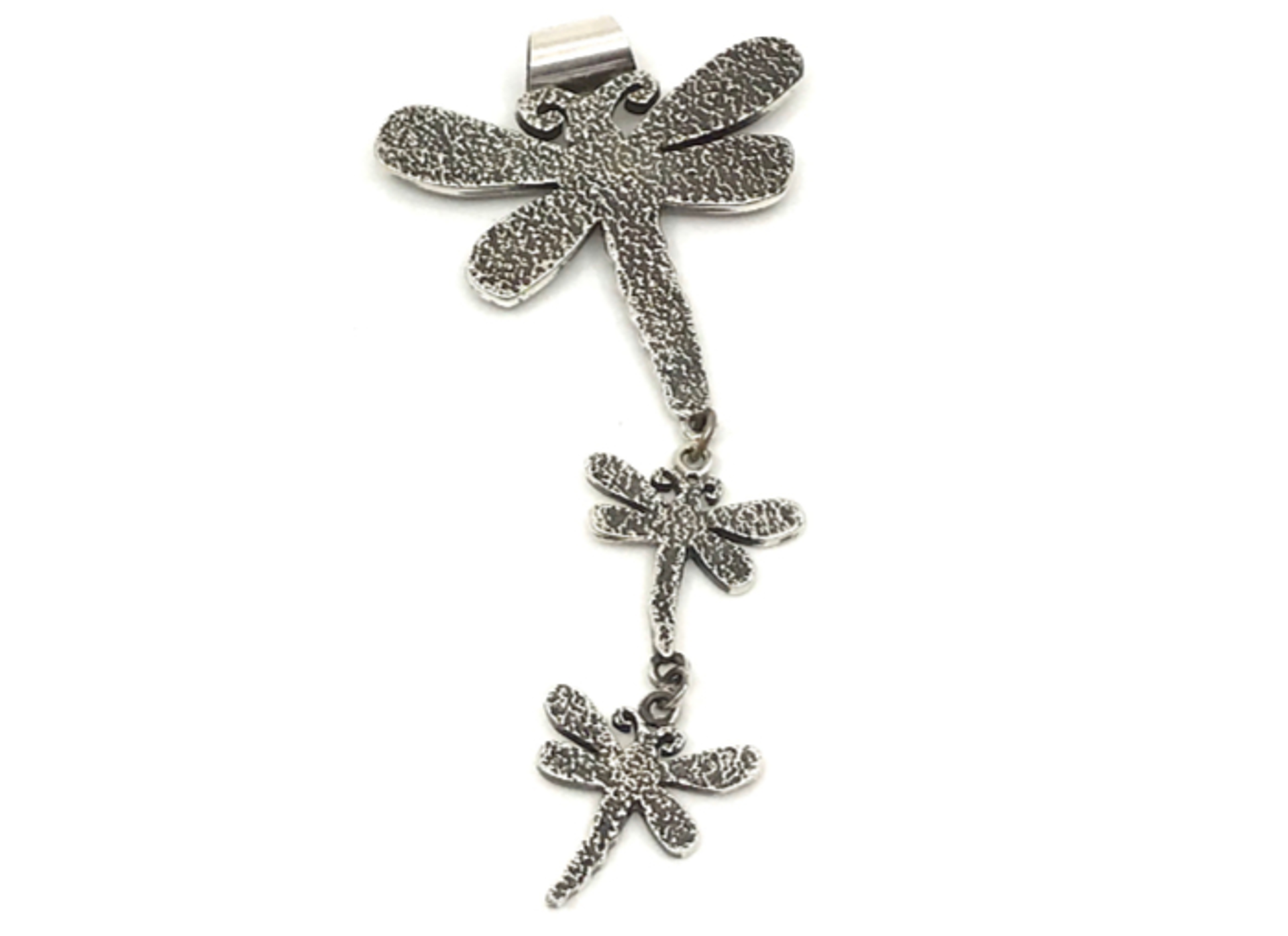 Trust, Believe & Dream(Yazzie Girls) 3 dragonfly pendant by Melanie A. Yazzie
