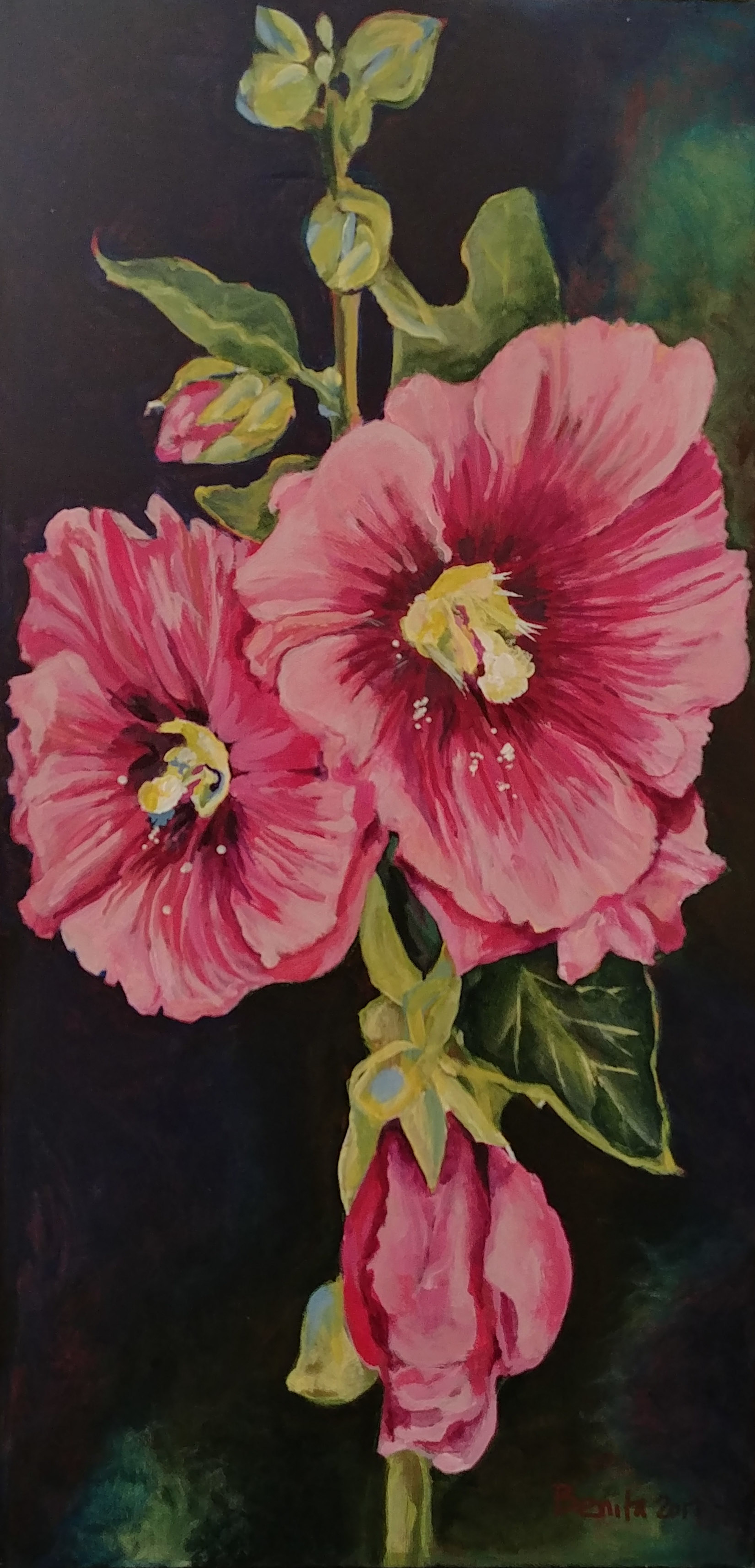 Tall Hollyhock by Benita Cole (McMinnville, OR)