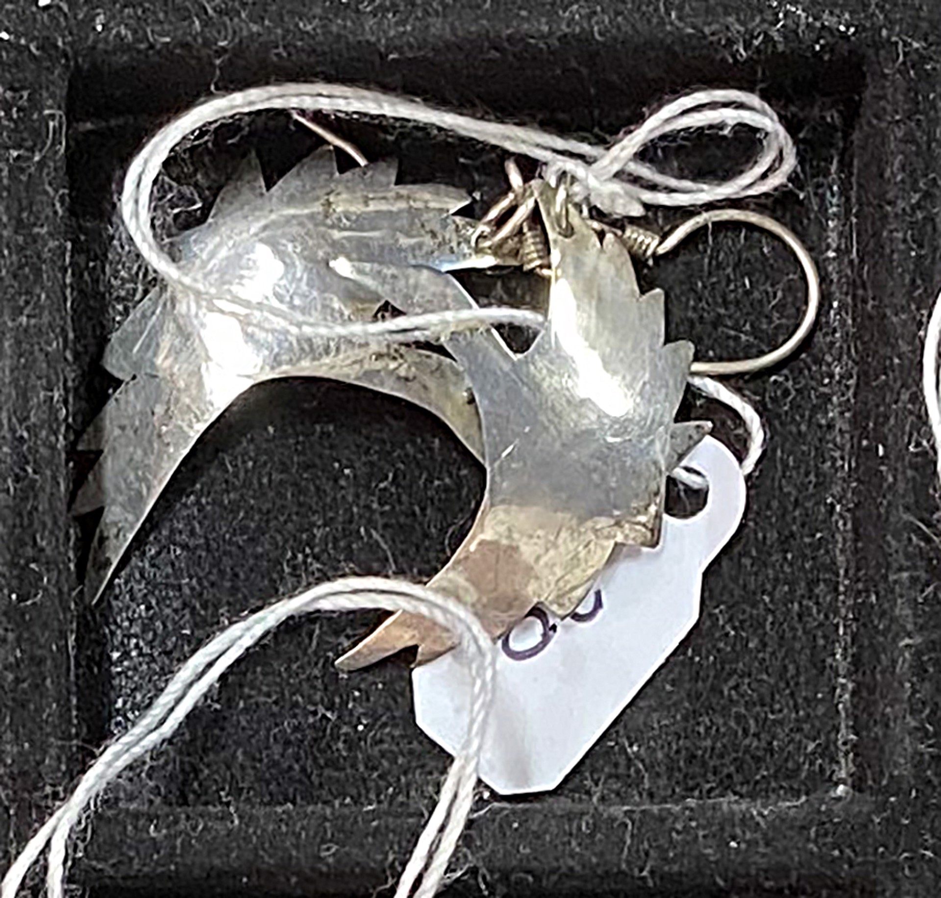 Sterling Silver Crane Earrings KB033A by Karen Bell