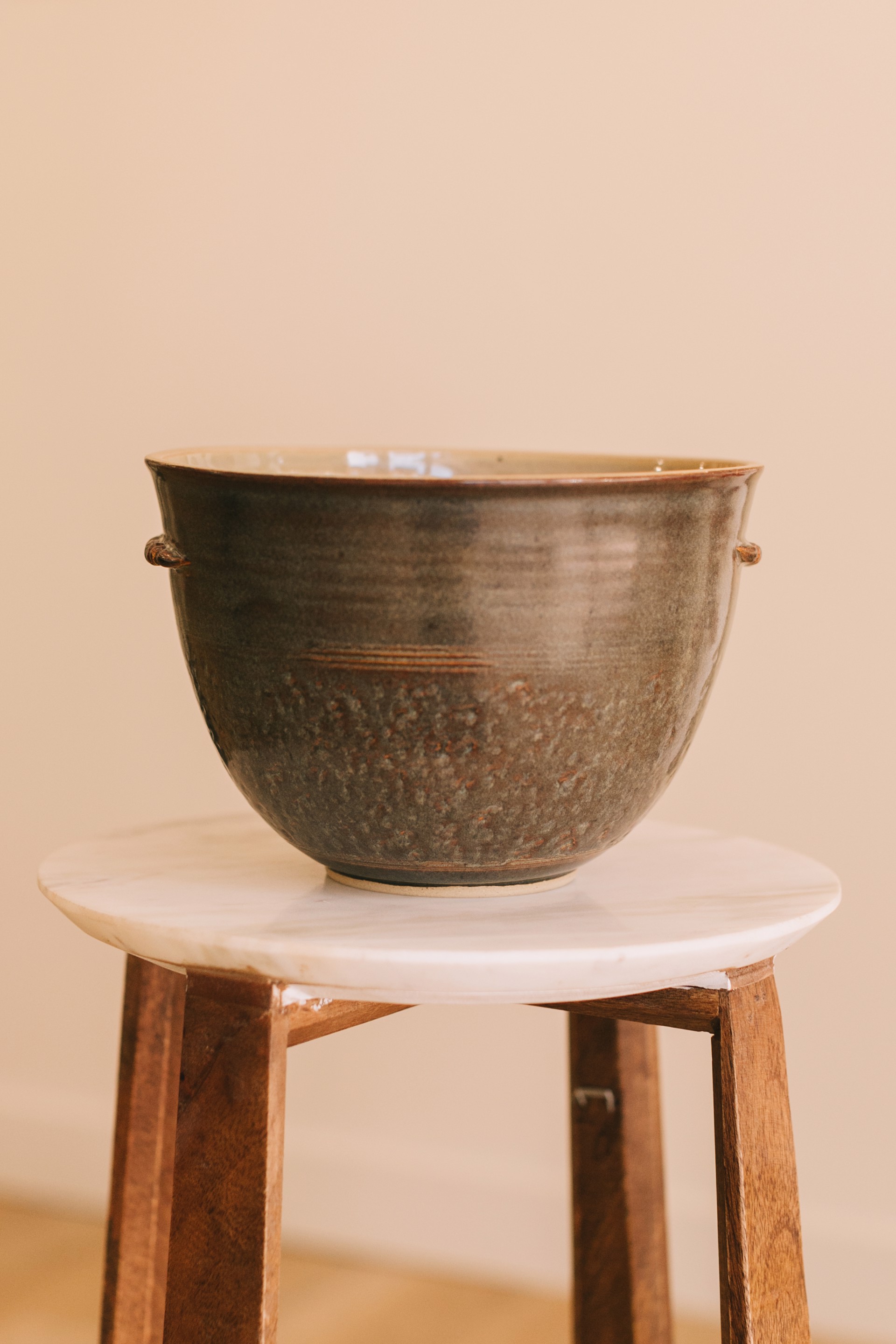 Stoneware Bowl w/ Lugs 052 by Buck Dollarhide