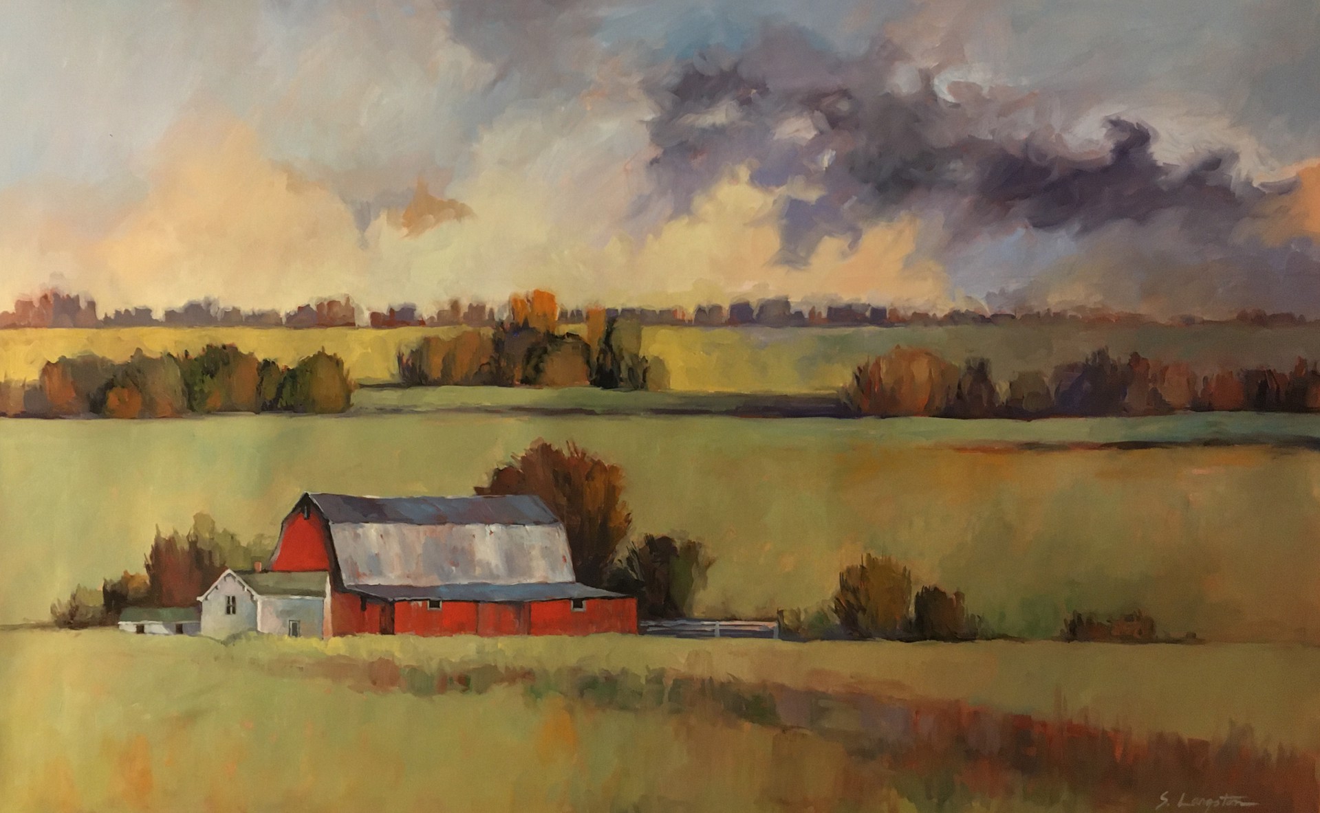 Red Barn by Sandra Langston