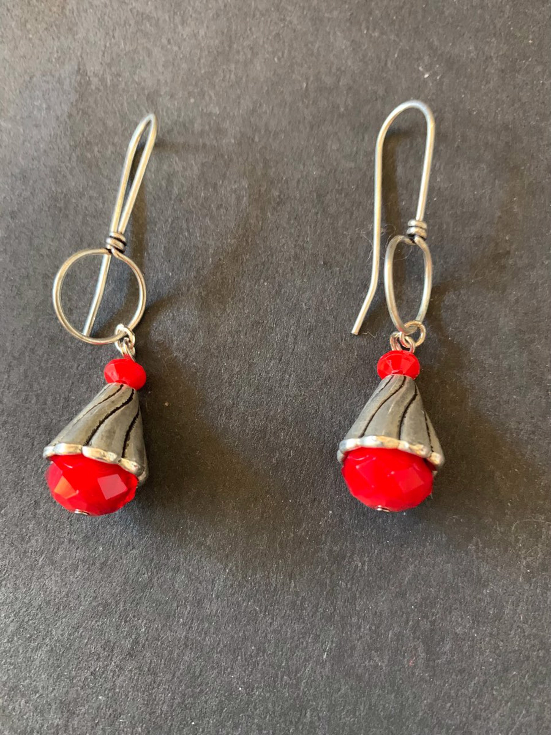 Red Ravish Earrings by Patty Elzinga