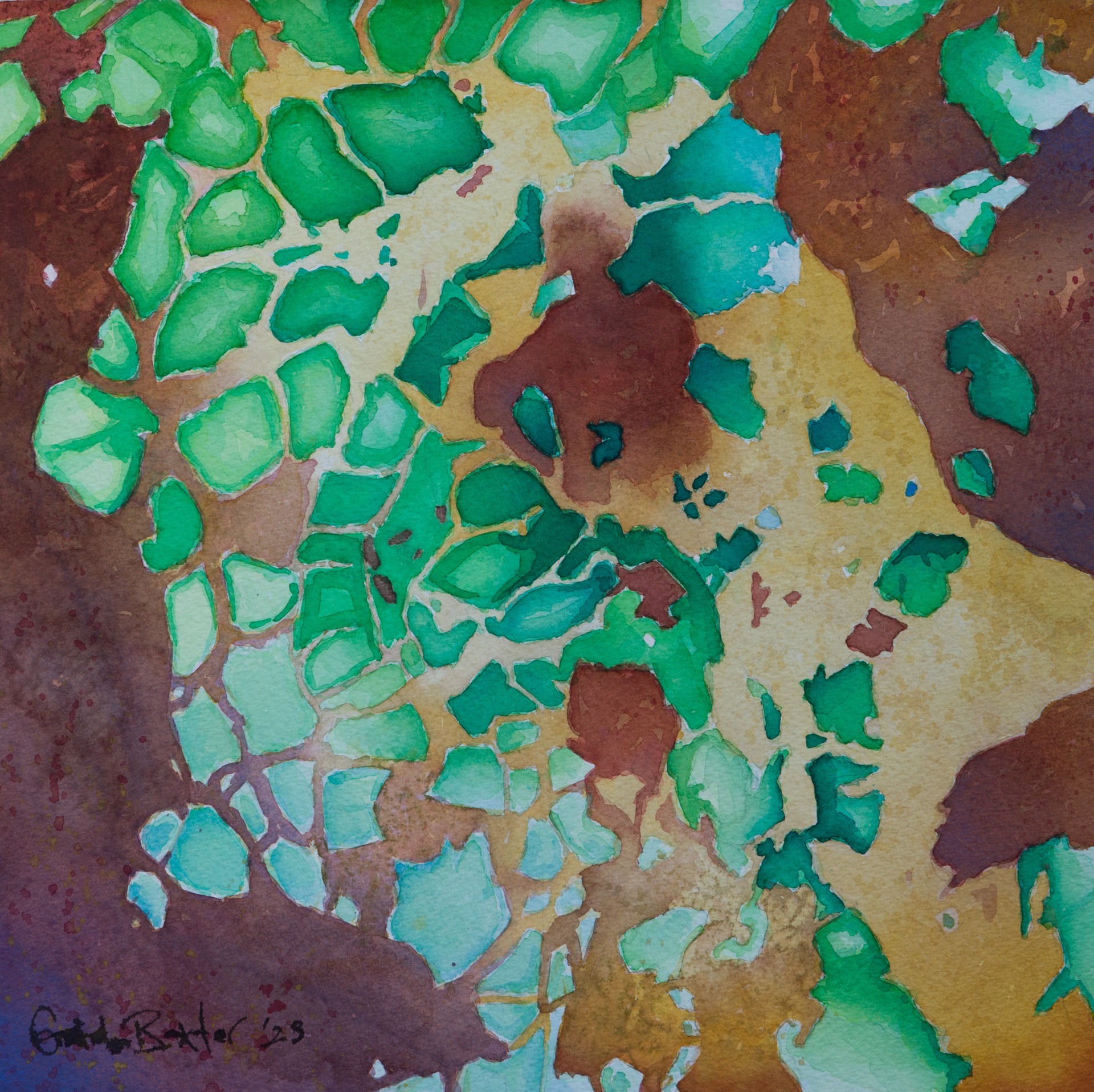 Faustite/Mantis Turquoise by Greta Lyn Baxter