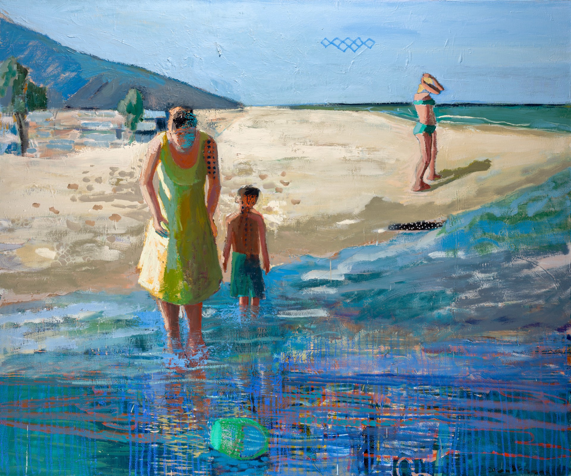Stepping Deeper, Coastal II by Linda Christensen