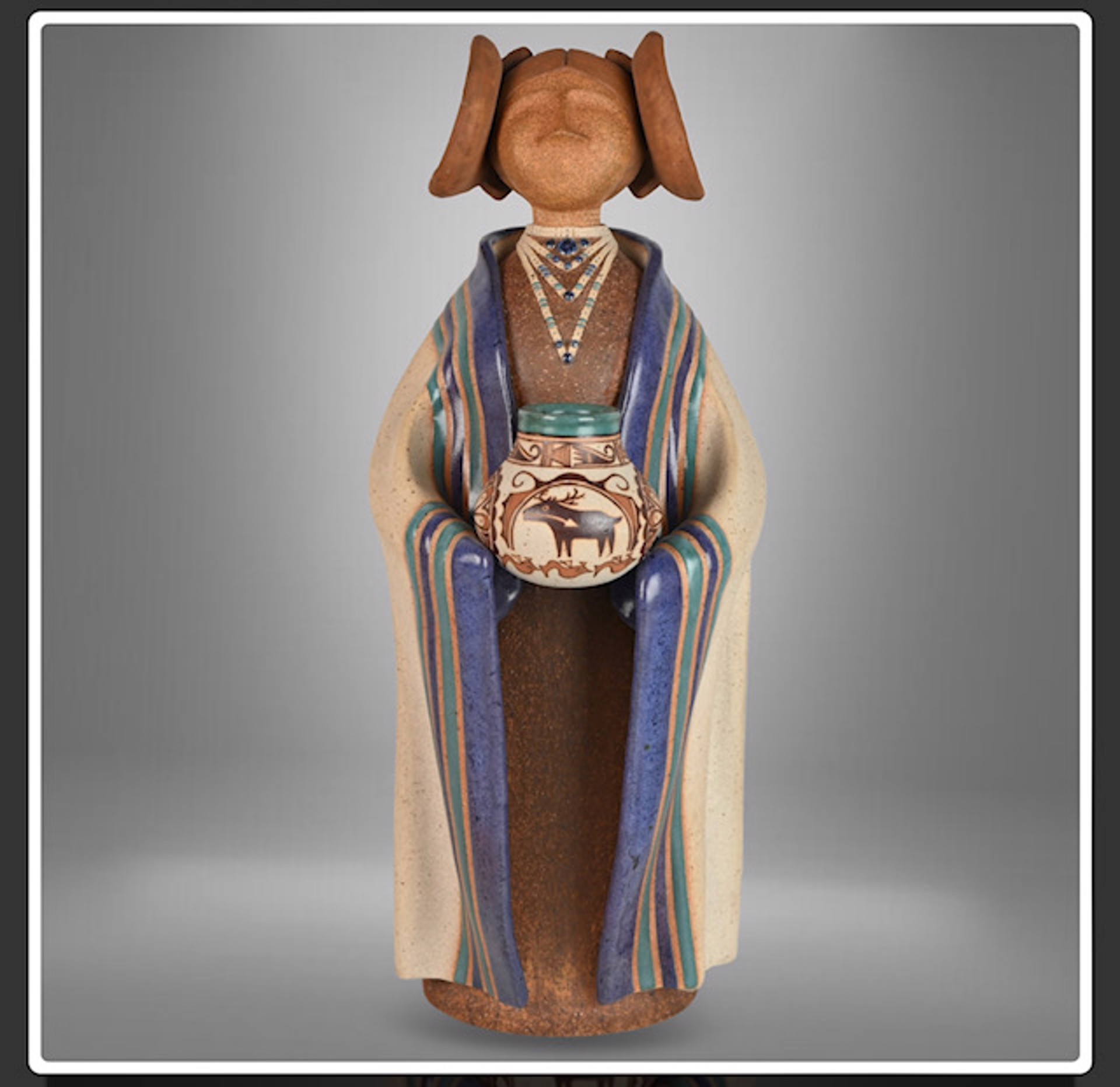 Jaramillo Commission – Navajo Woman – Standing by Terry Slonaker