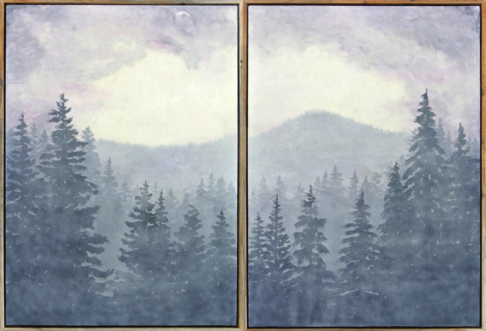 A Contemporary Painting Of Pine Trees With Hills By Bridgette Meinhold Available At Gallery Wild