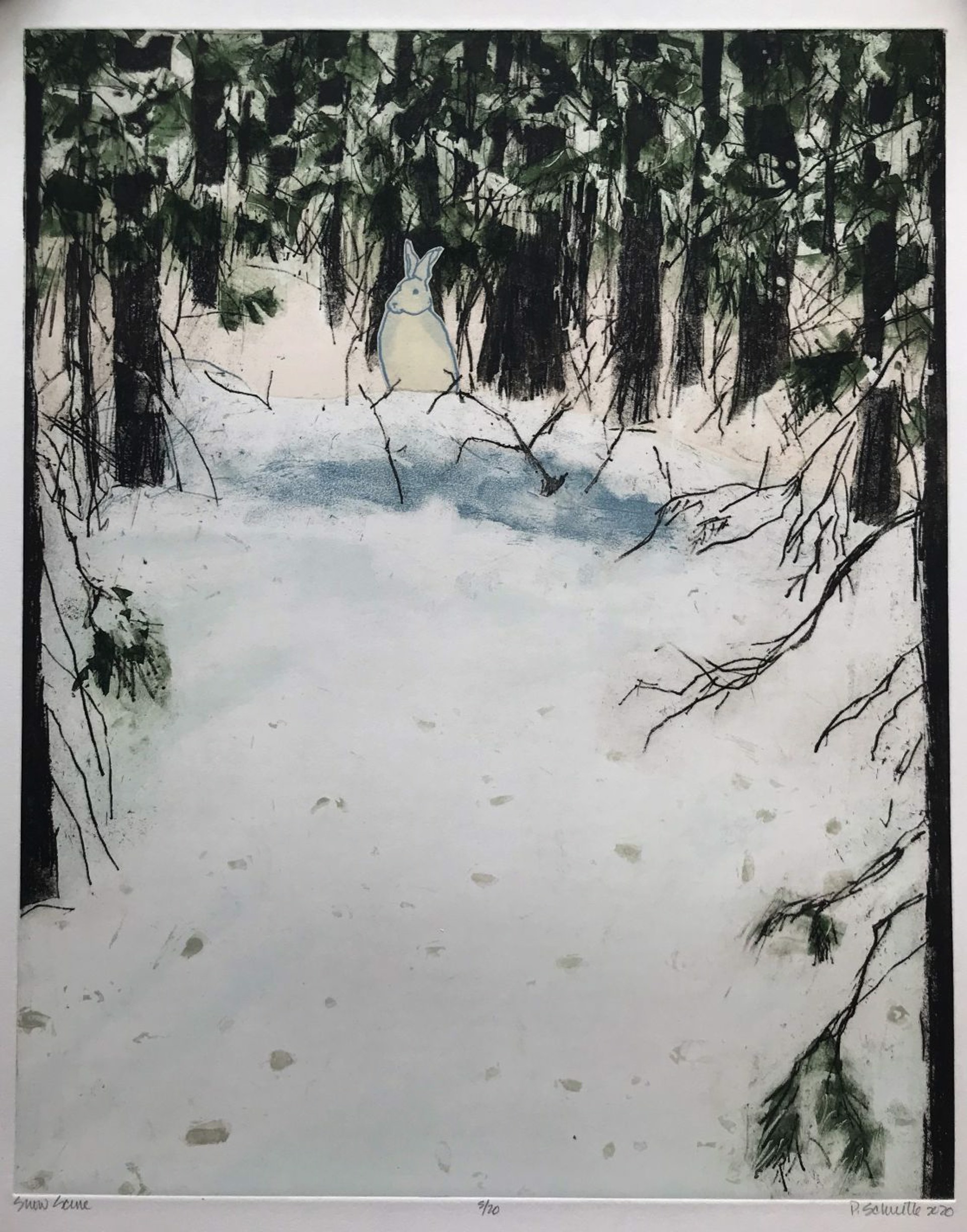 Snow Scene, 5/20 by Paula Schuette Kraemer