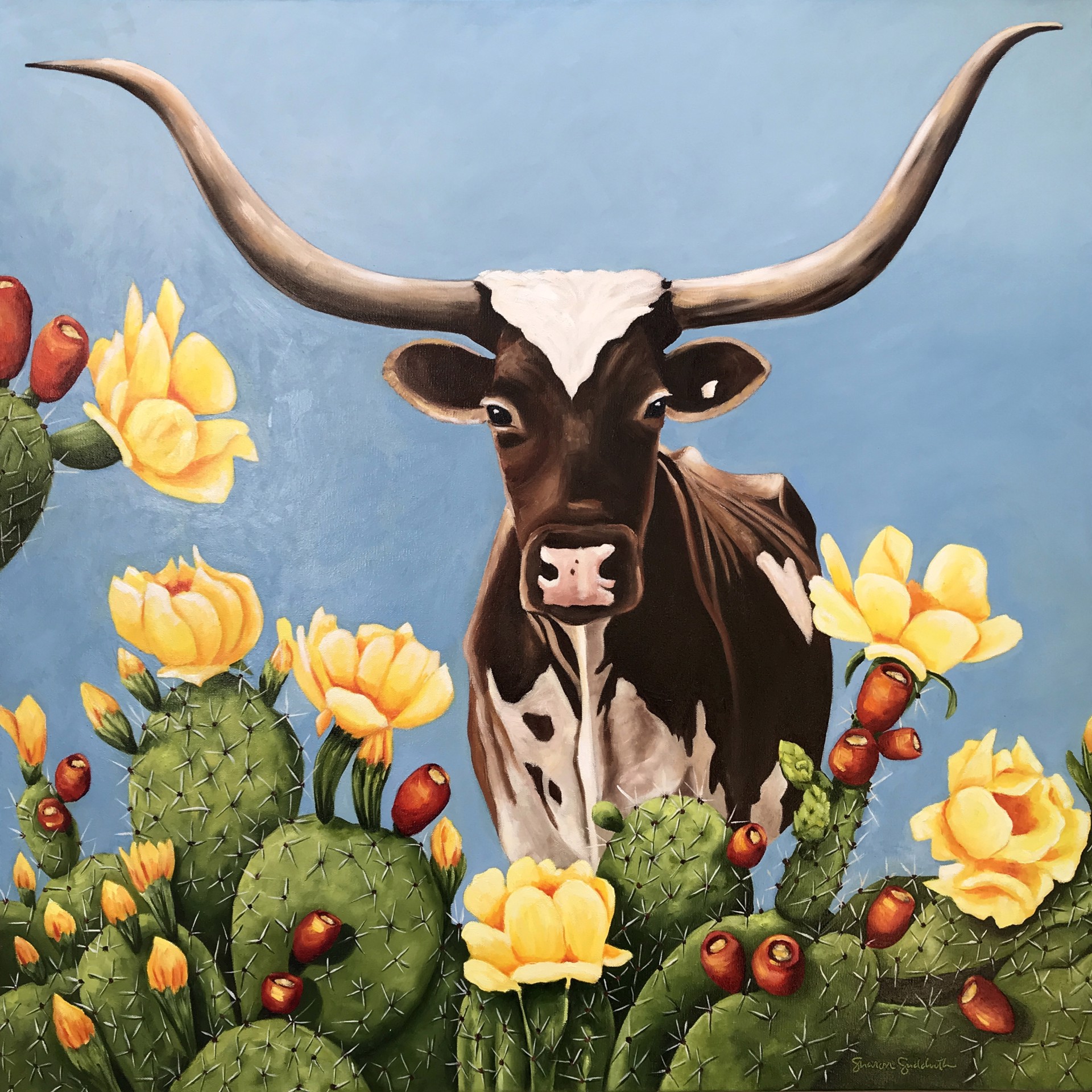 Stella among Opuntia by Sharon Sudduth