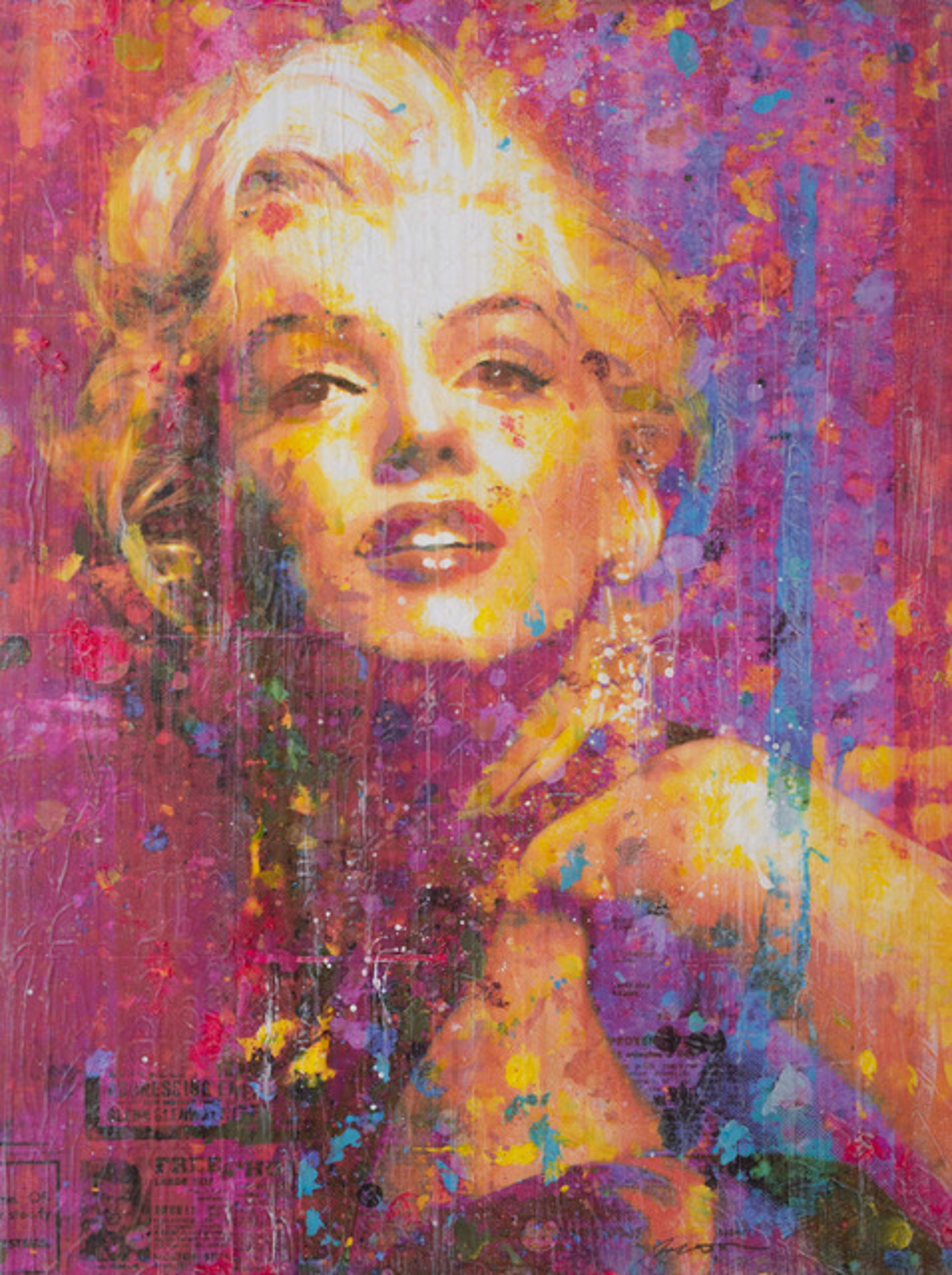 Monroe With Purple Stripes by Jon Davenport