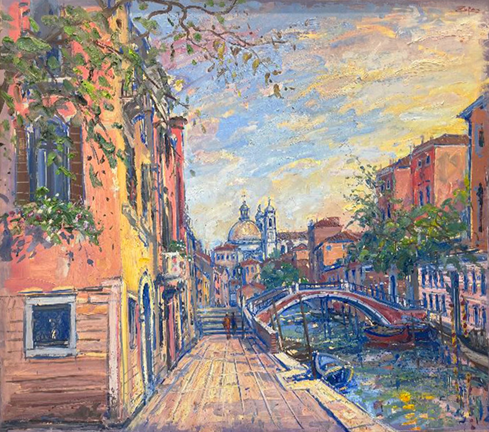 Canal Ognissanti, View to Gesuati by Bruno Zupan