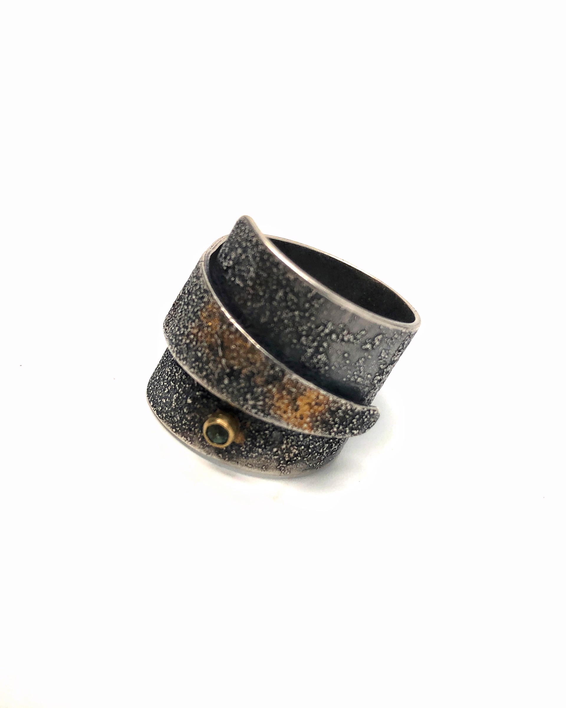 Triangle Texture Wrap Ring 1 by Carli Schultz