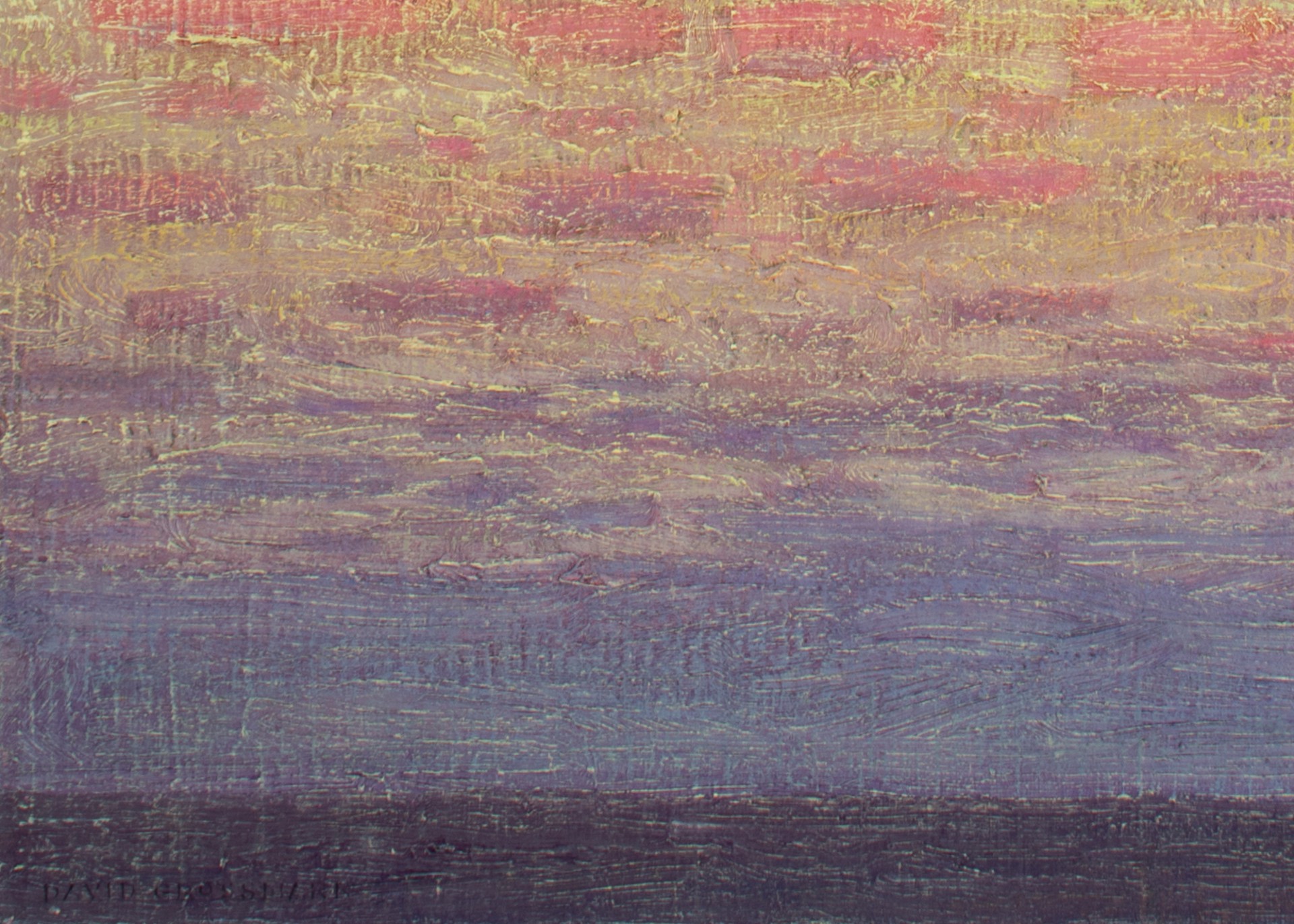 Sunset Clouds with Strands of Geese by David Grossmann