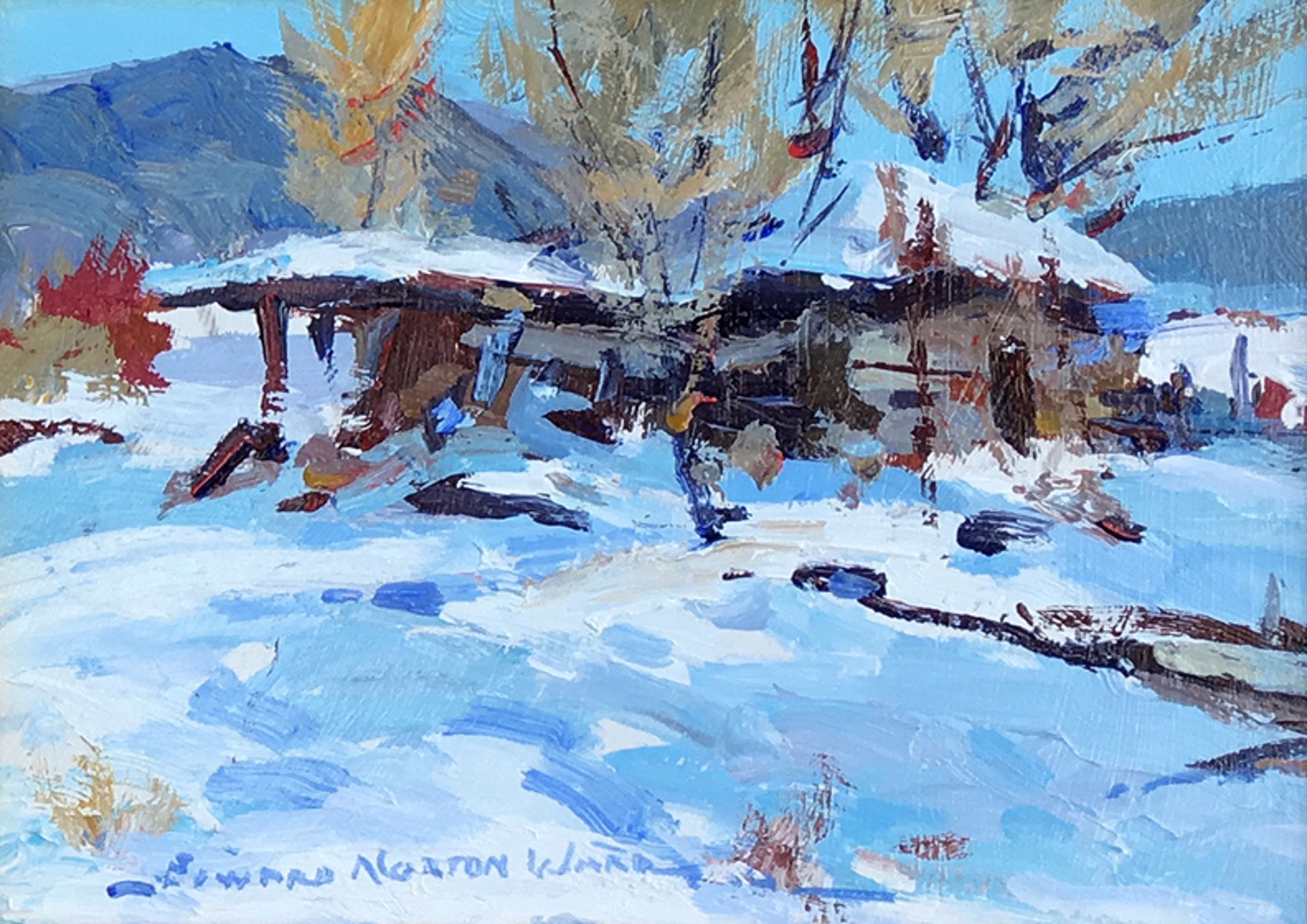 Snow Bound Shed by Edward Norton Ward