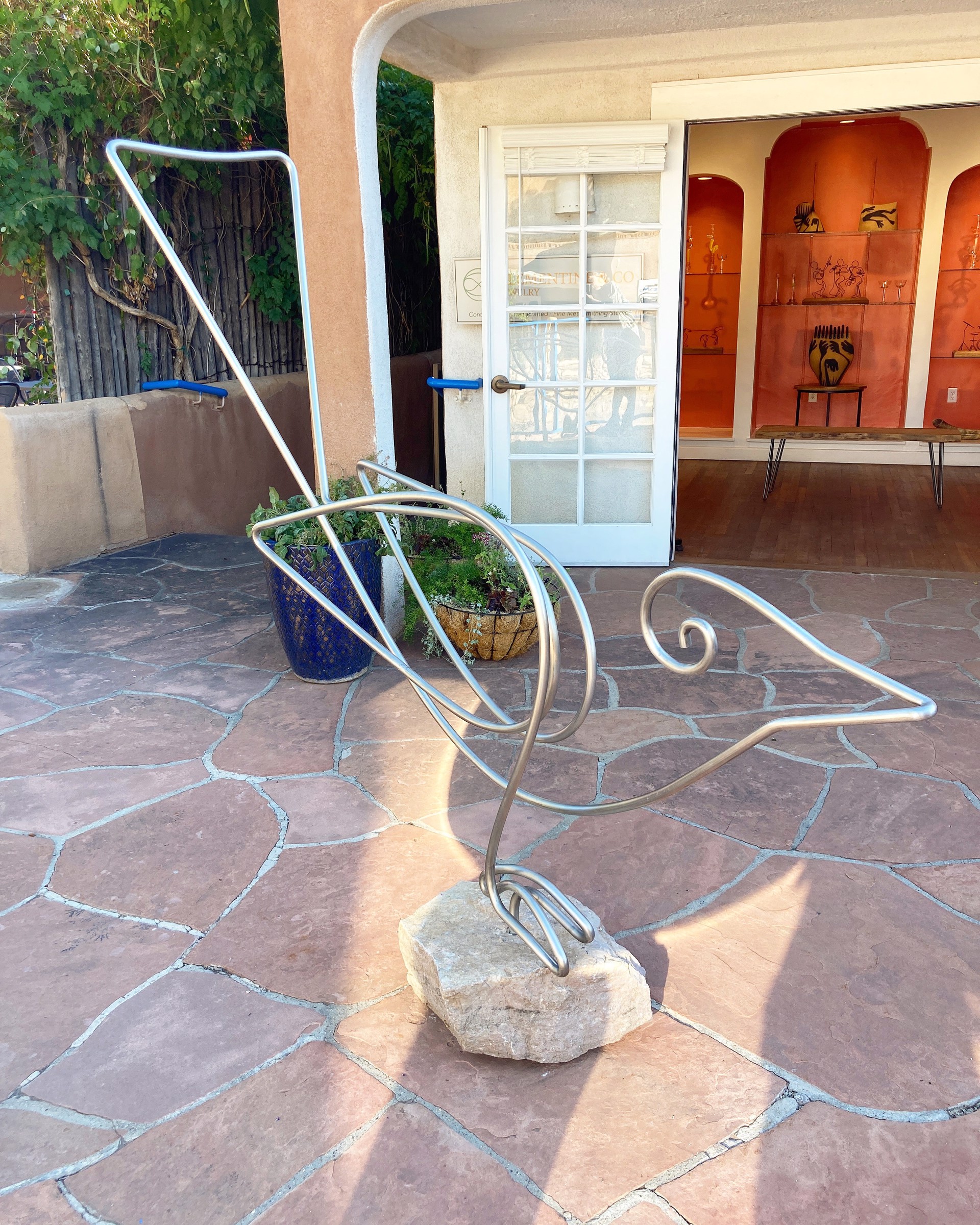 Catbird - Large Outdoor Sculpture by Steve Lohman by Steve Lohman
