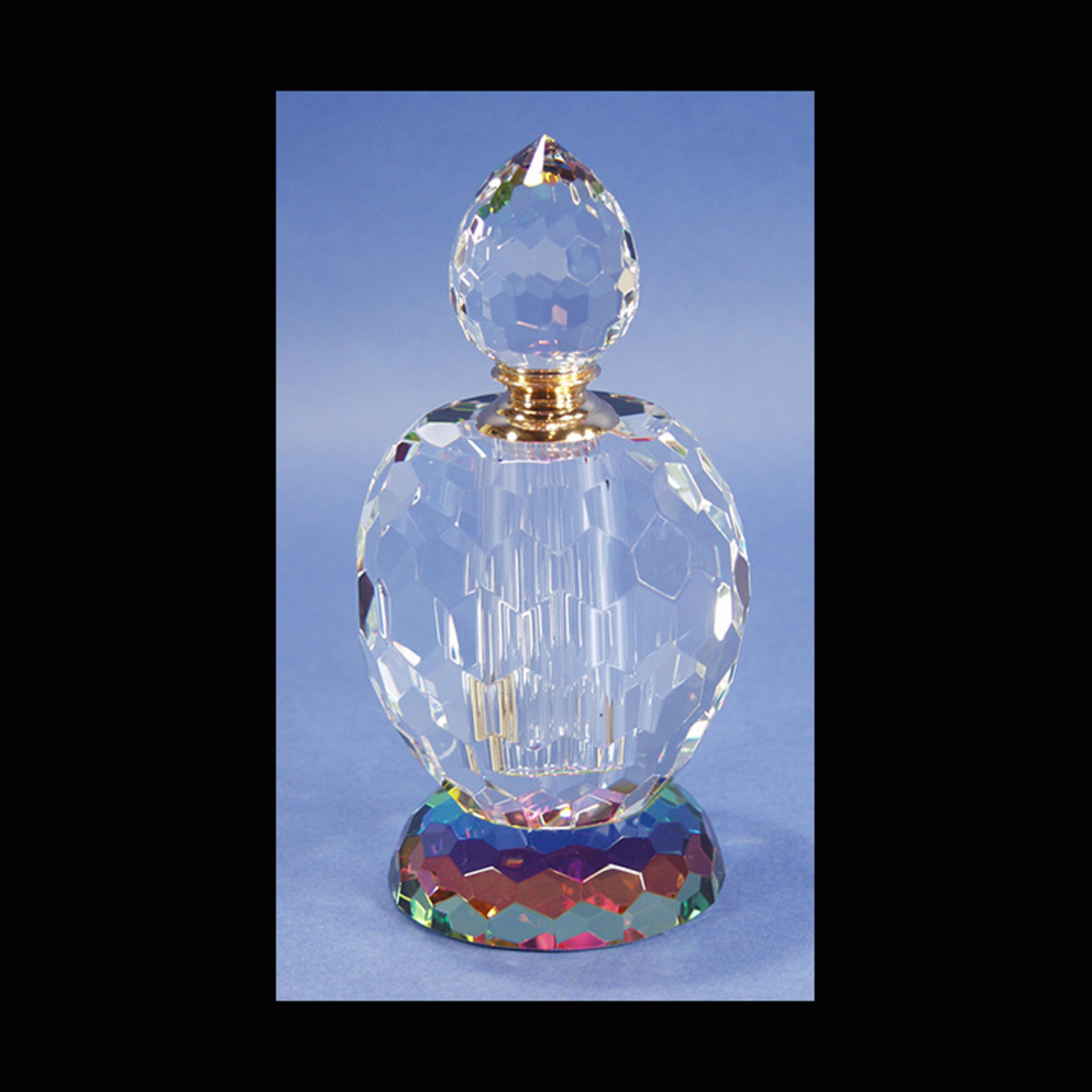 Crystal Perfume Bottle by Harold Lustig