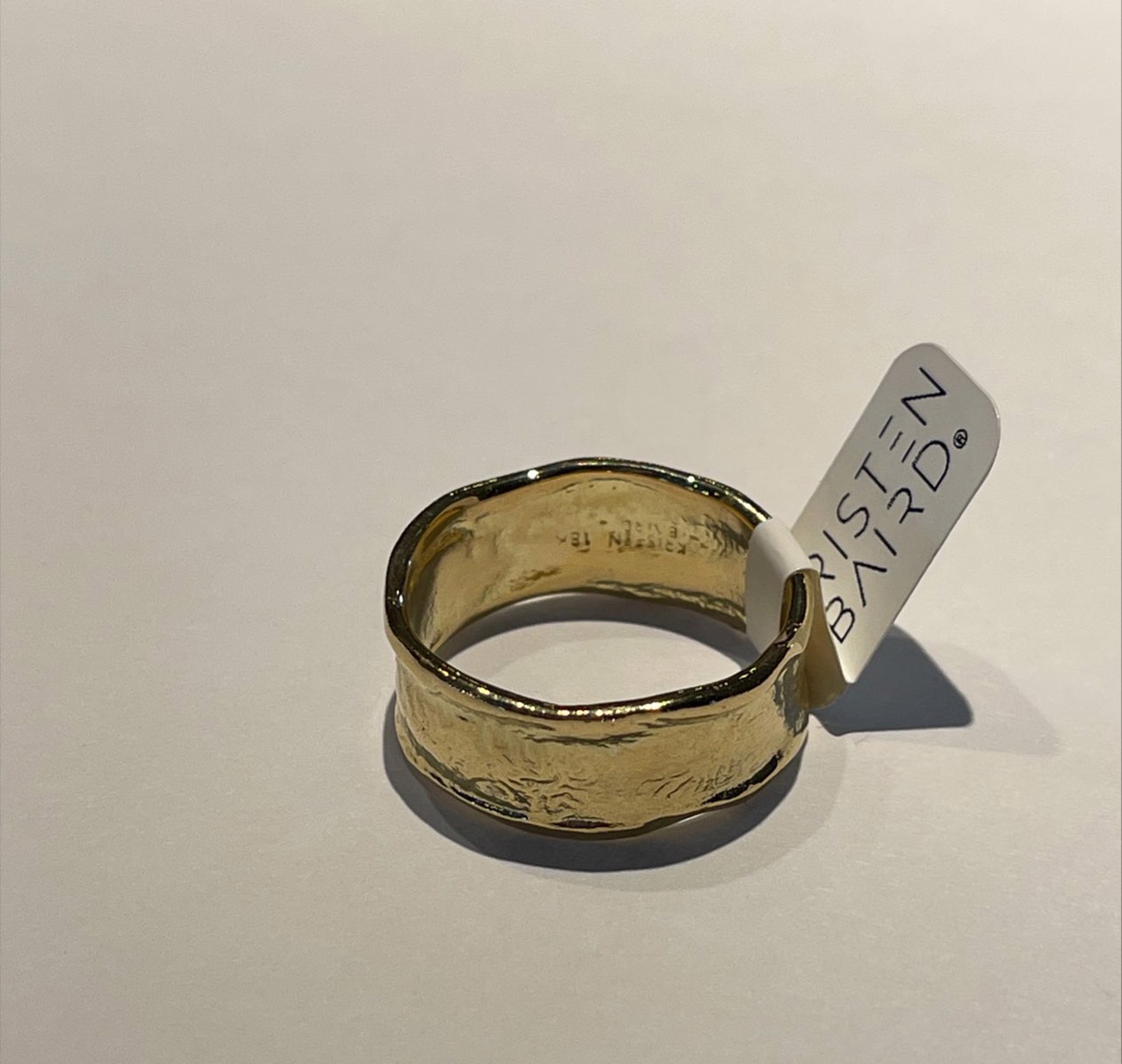 18k Yellow Gold Ocean Band by Kristen Baird