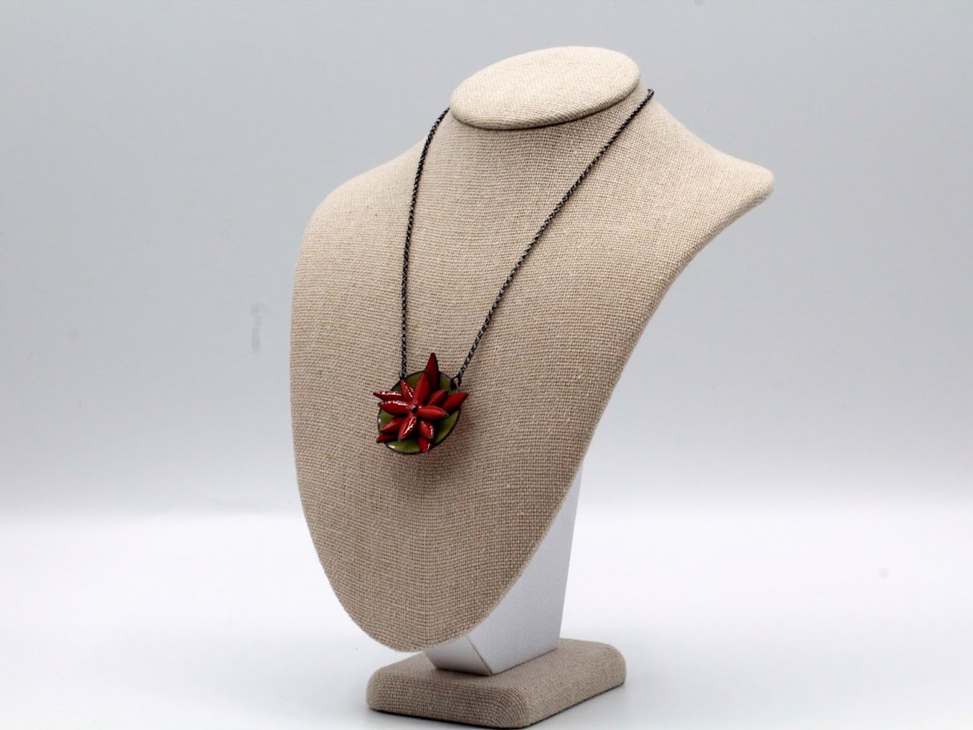 Castilleja Necklace - red by April Hale