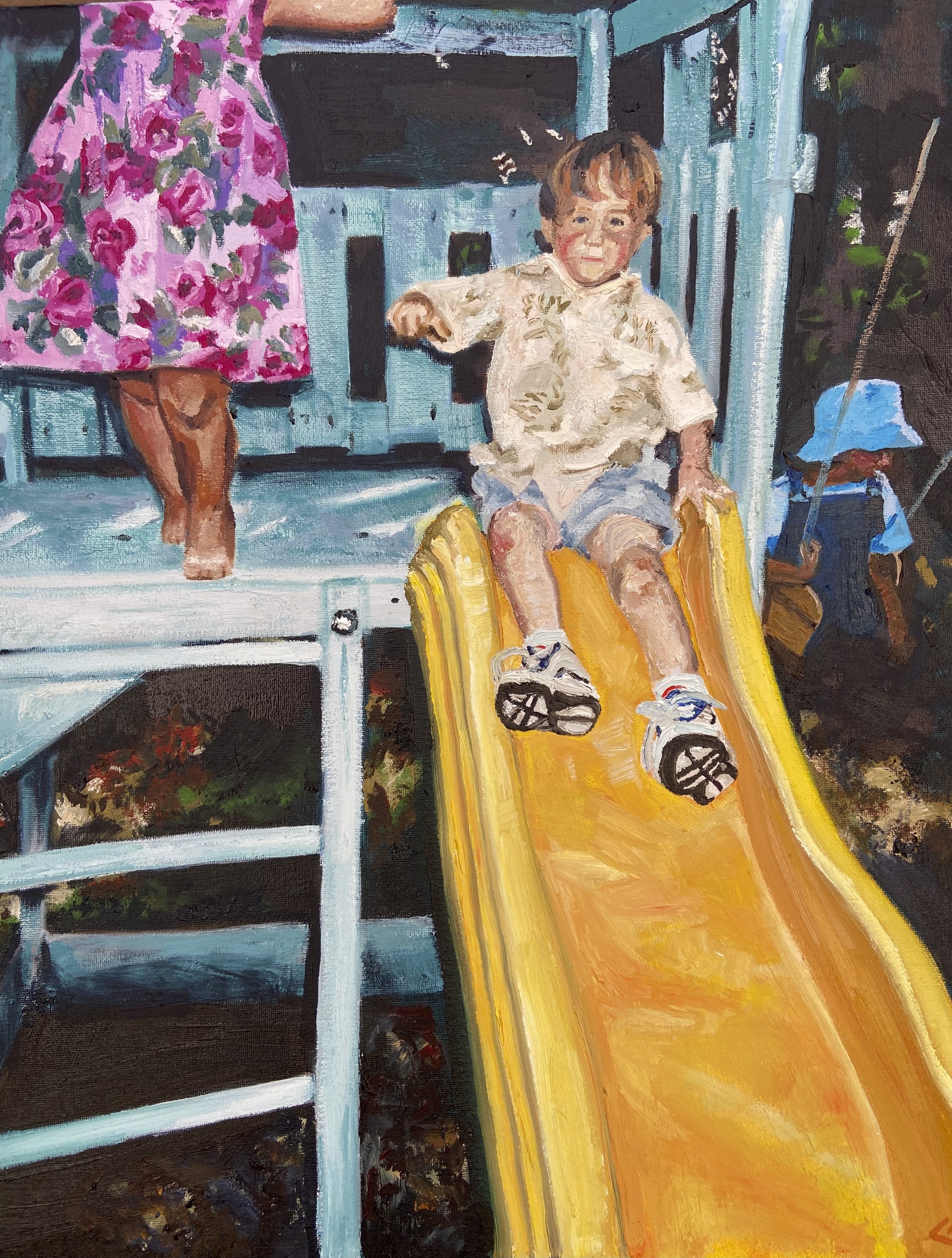 Little Austin on the Slide by Chloe Bunde