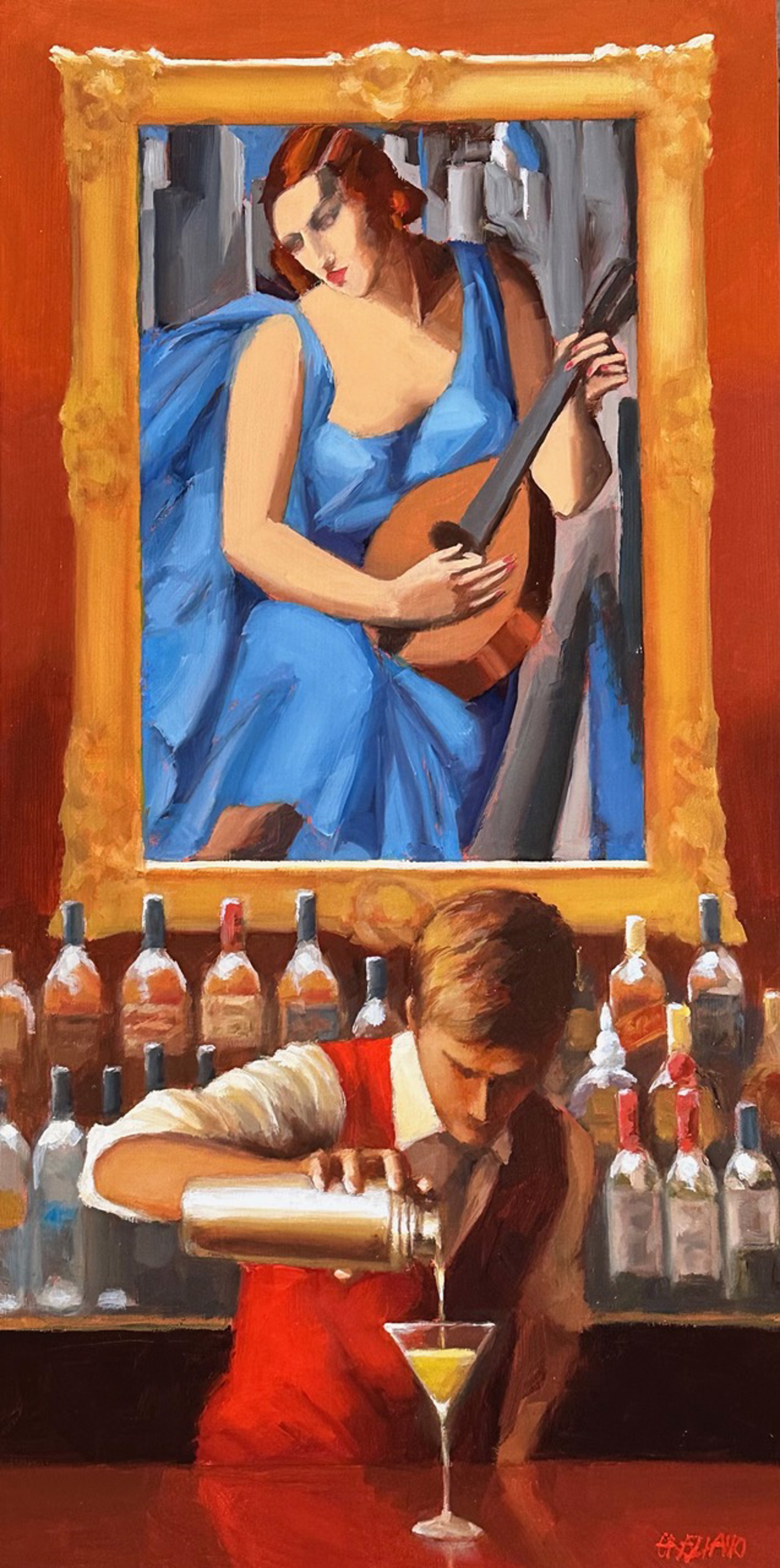 Cocktail for the Lady in Blue by Dan Graziano