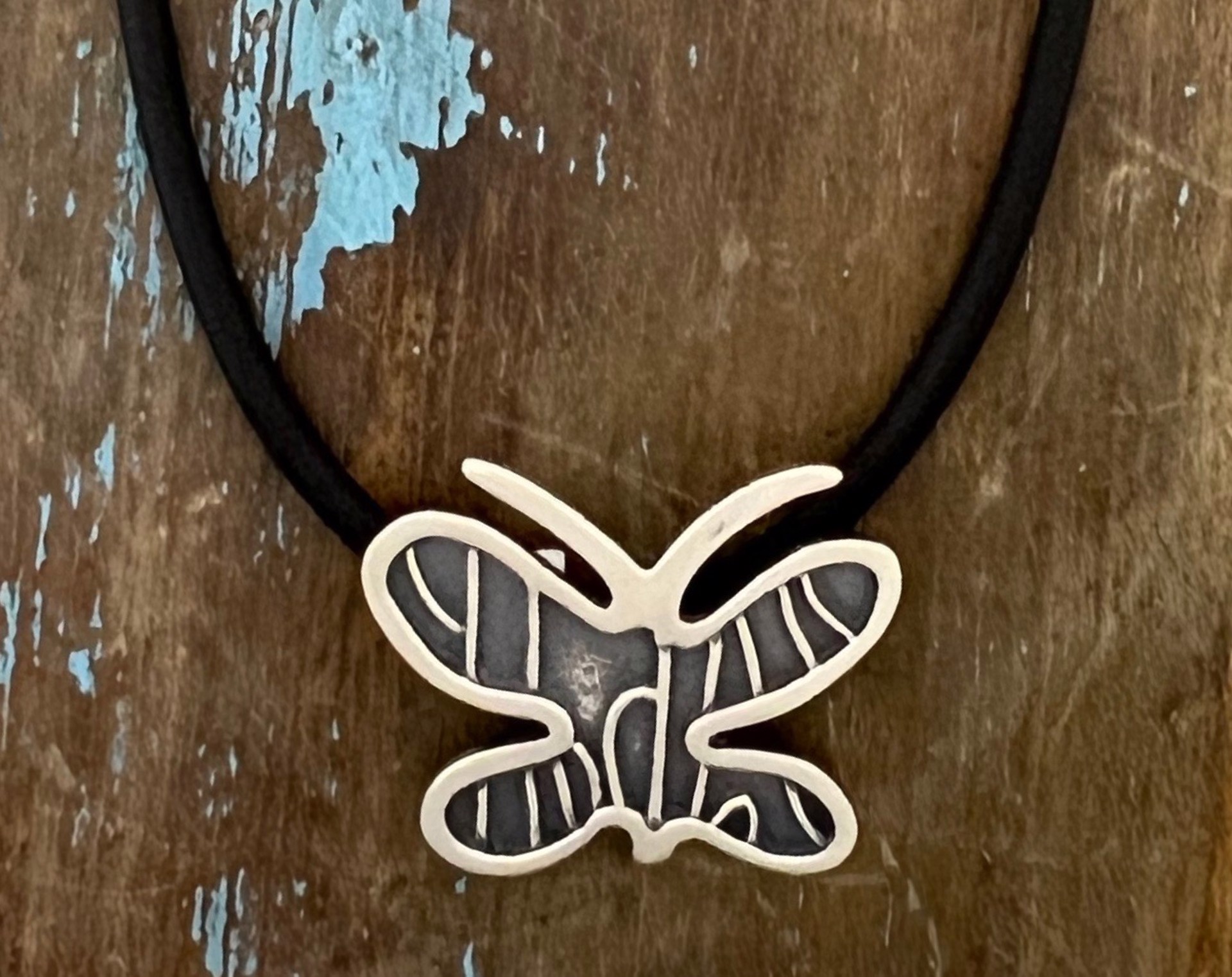 Medium Butterfly pendant by Melanie Yazzie