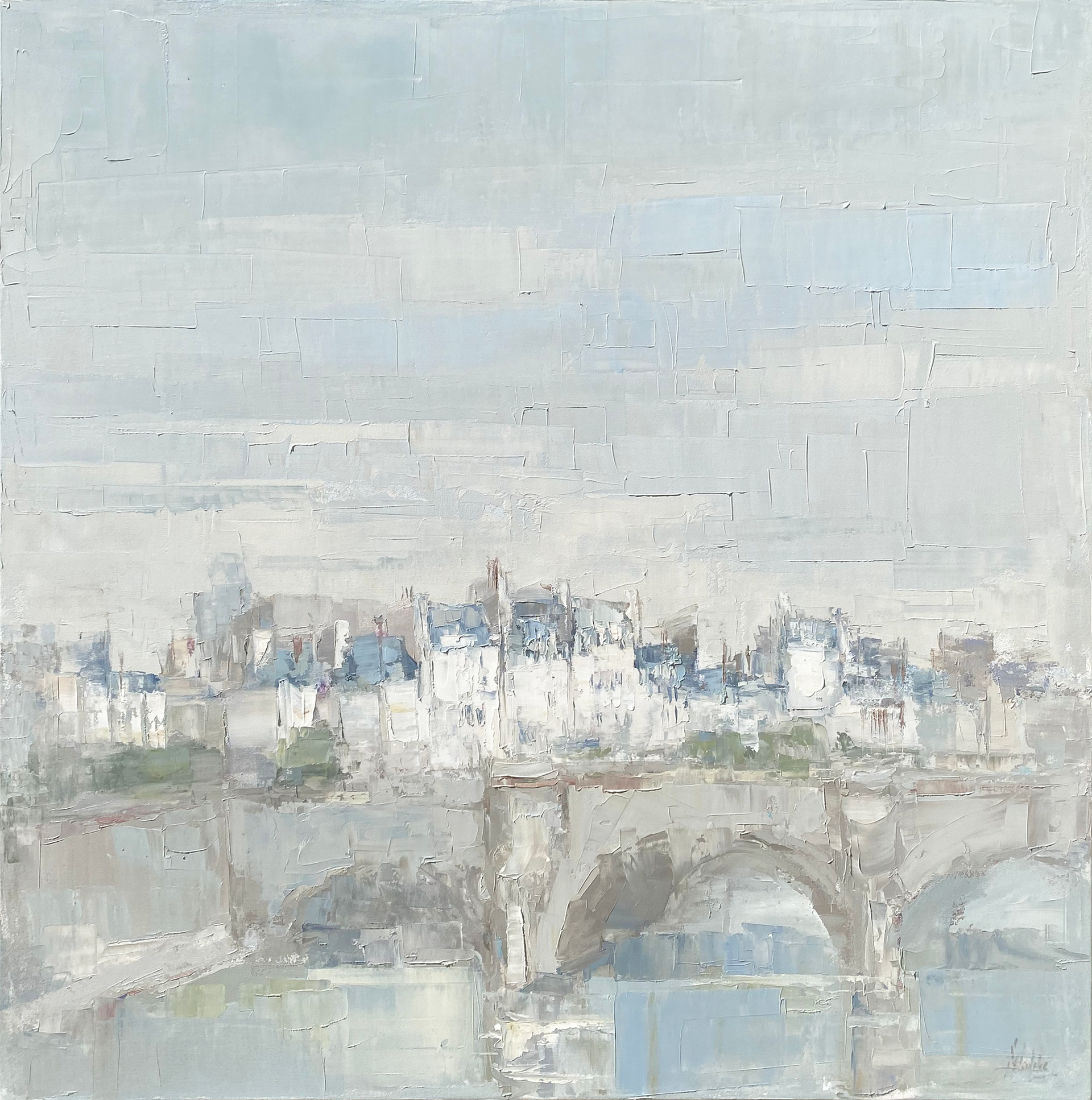 Paris Bridge by Barbara Flowers