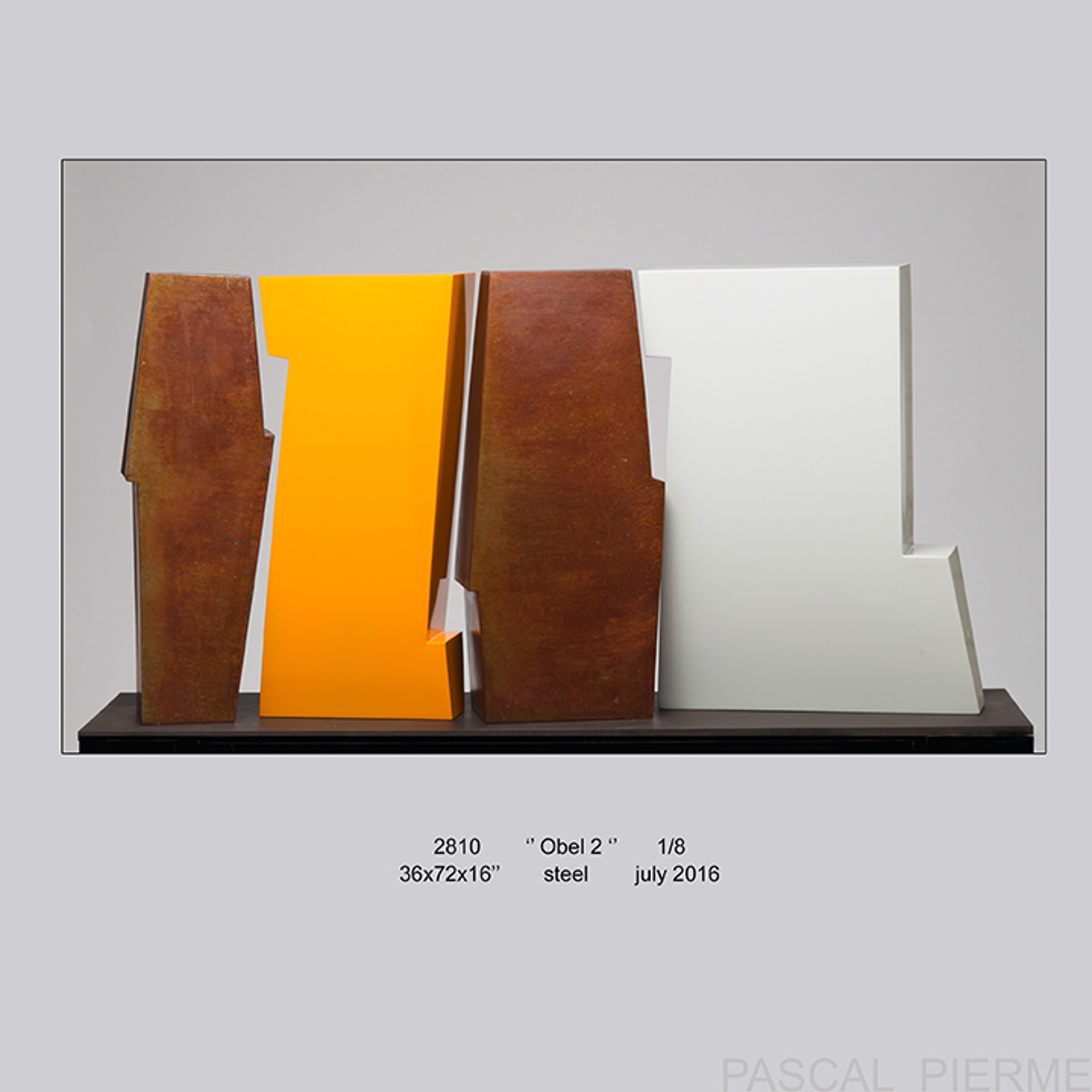 Obel  2 Edition 1/8 by Pascal Pierme - Steel