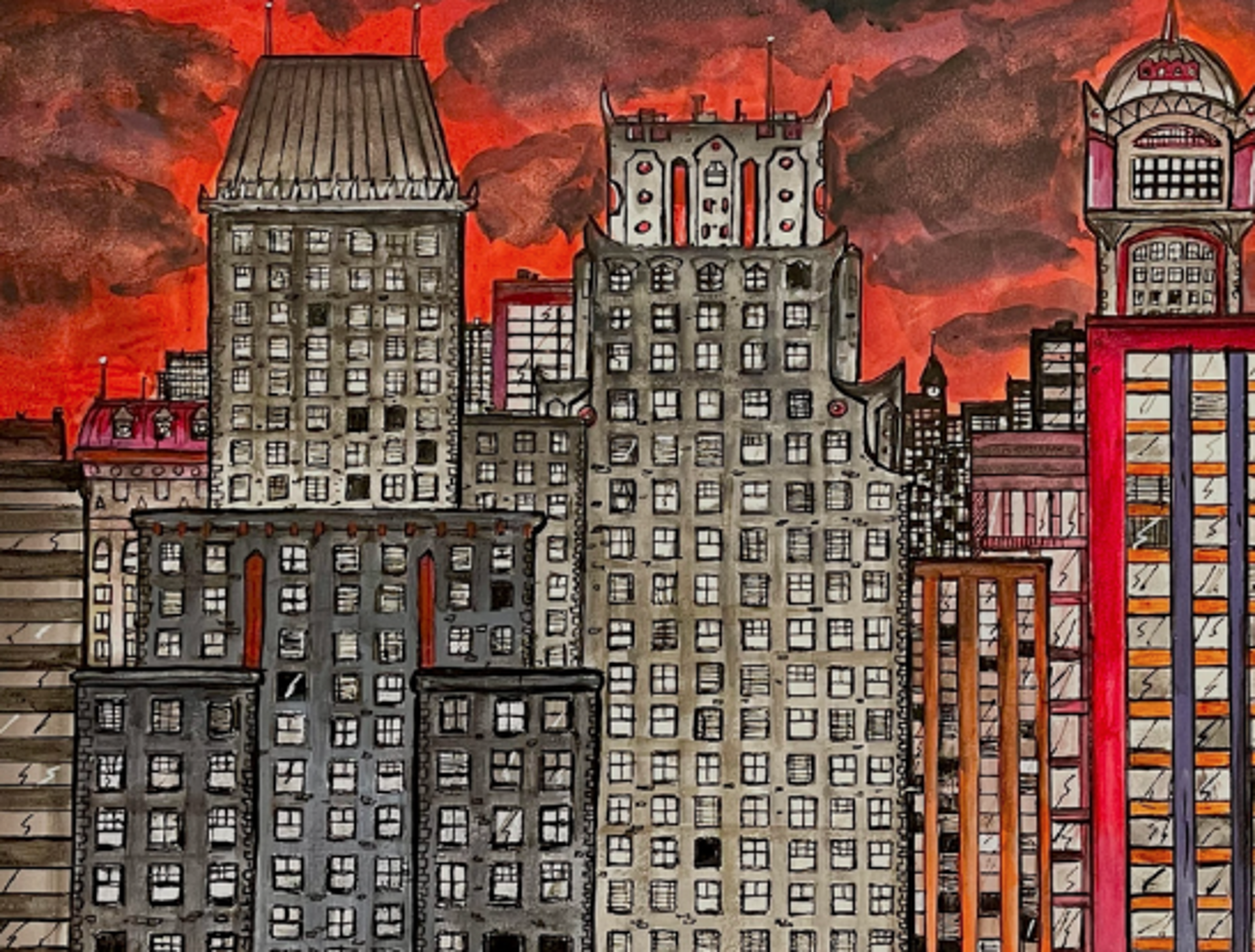 Crimson City by Marina Marchand