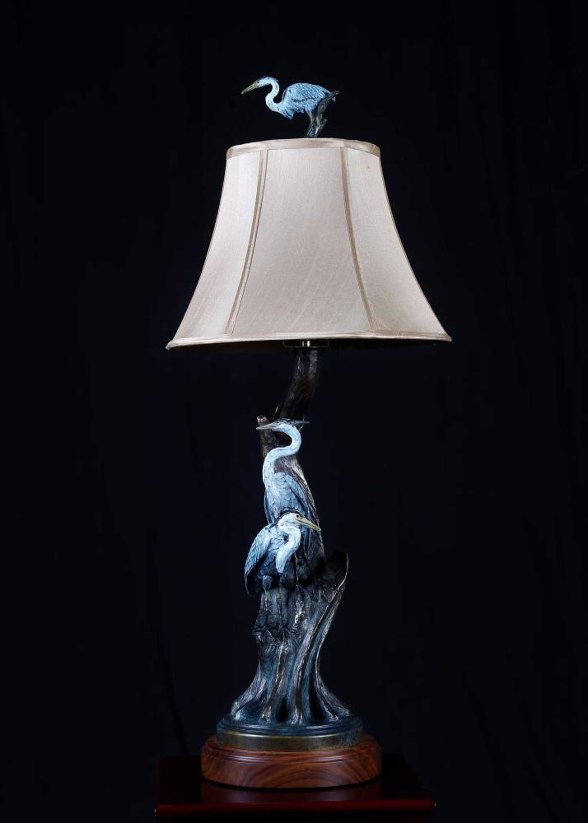 Blue Cypress Lamp by Geoffrey C. Smith