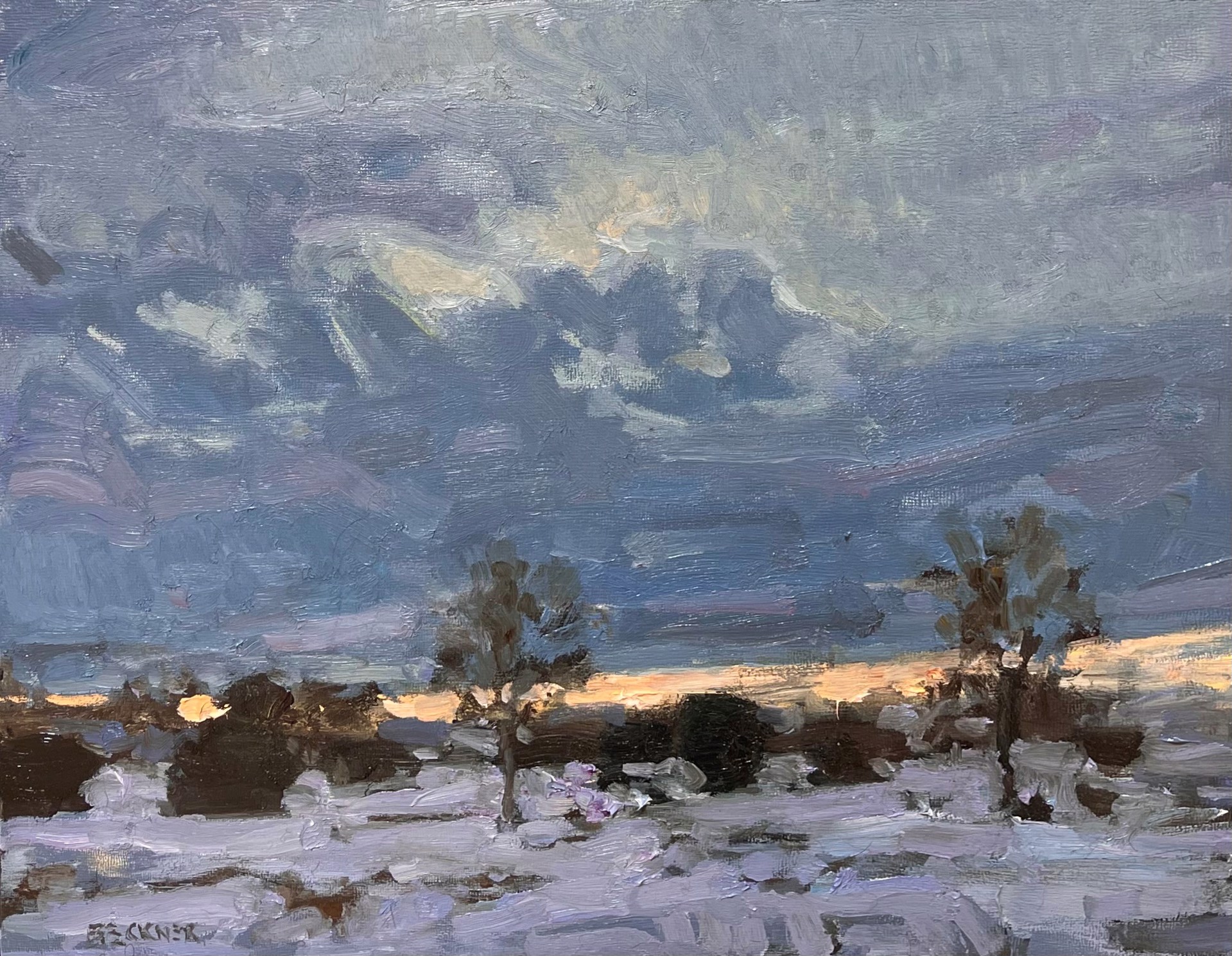 Winter Sunset by Jim Beckner