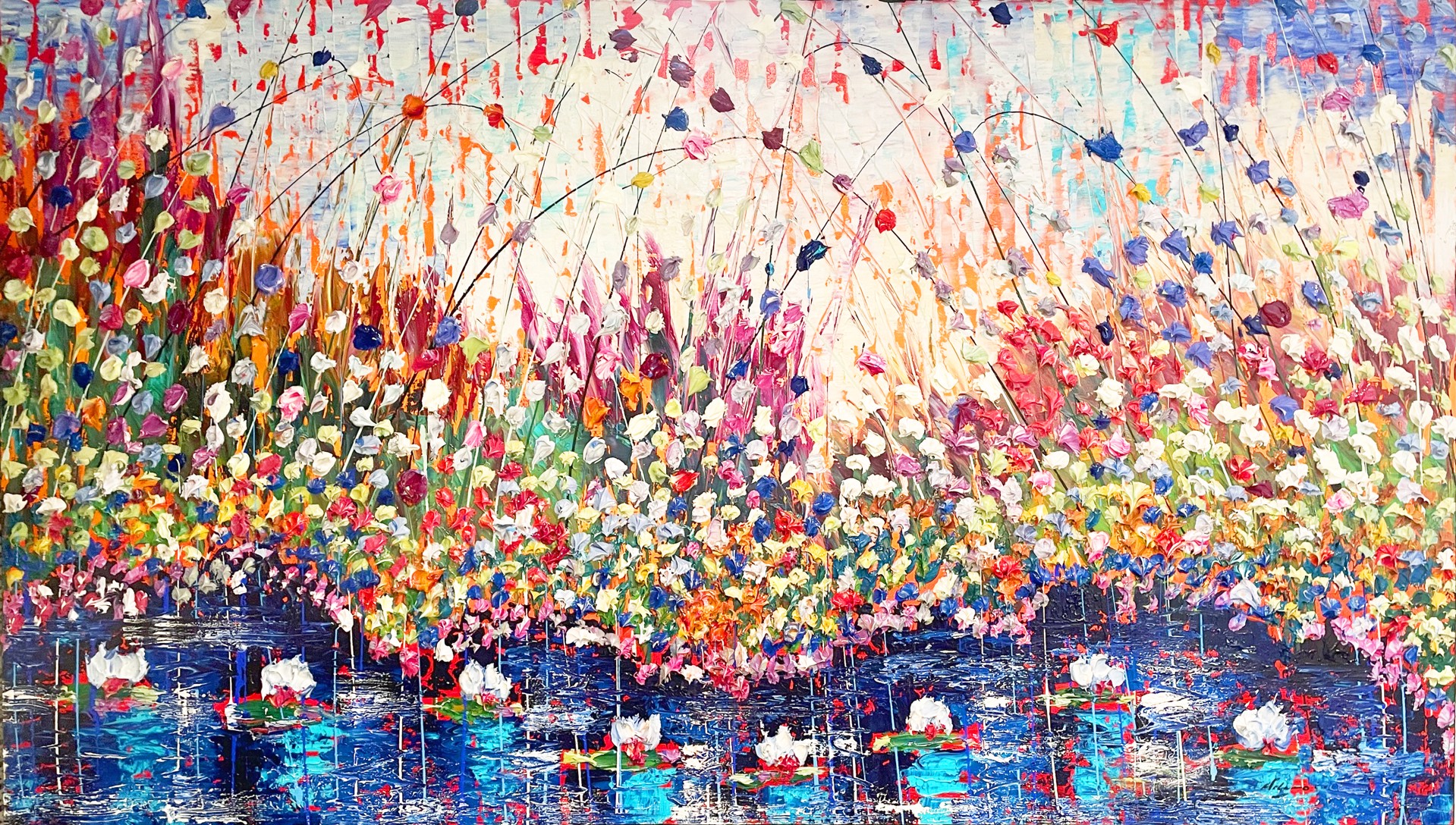 Color Burst by the River by Pietro Adamo