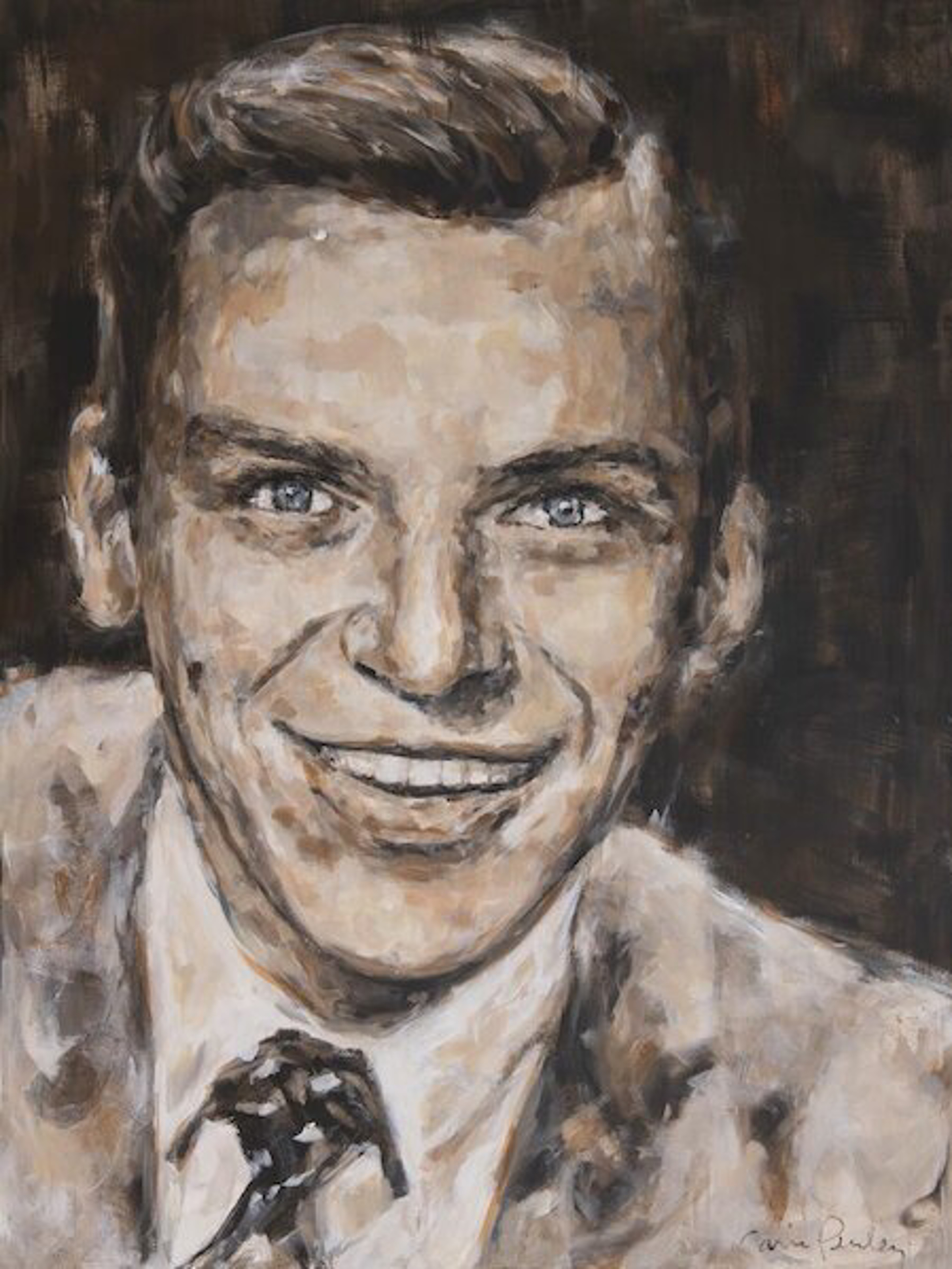 Frank Sinatra 12x16 Print 1 by Carrie Penley