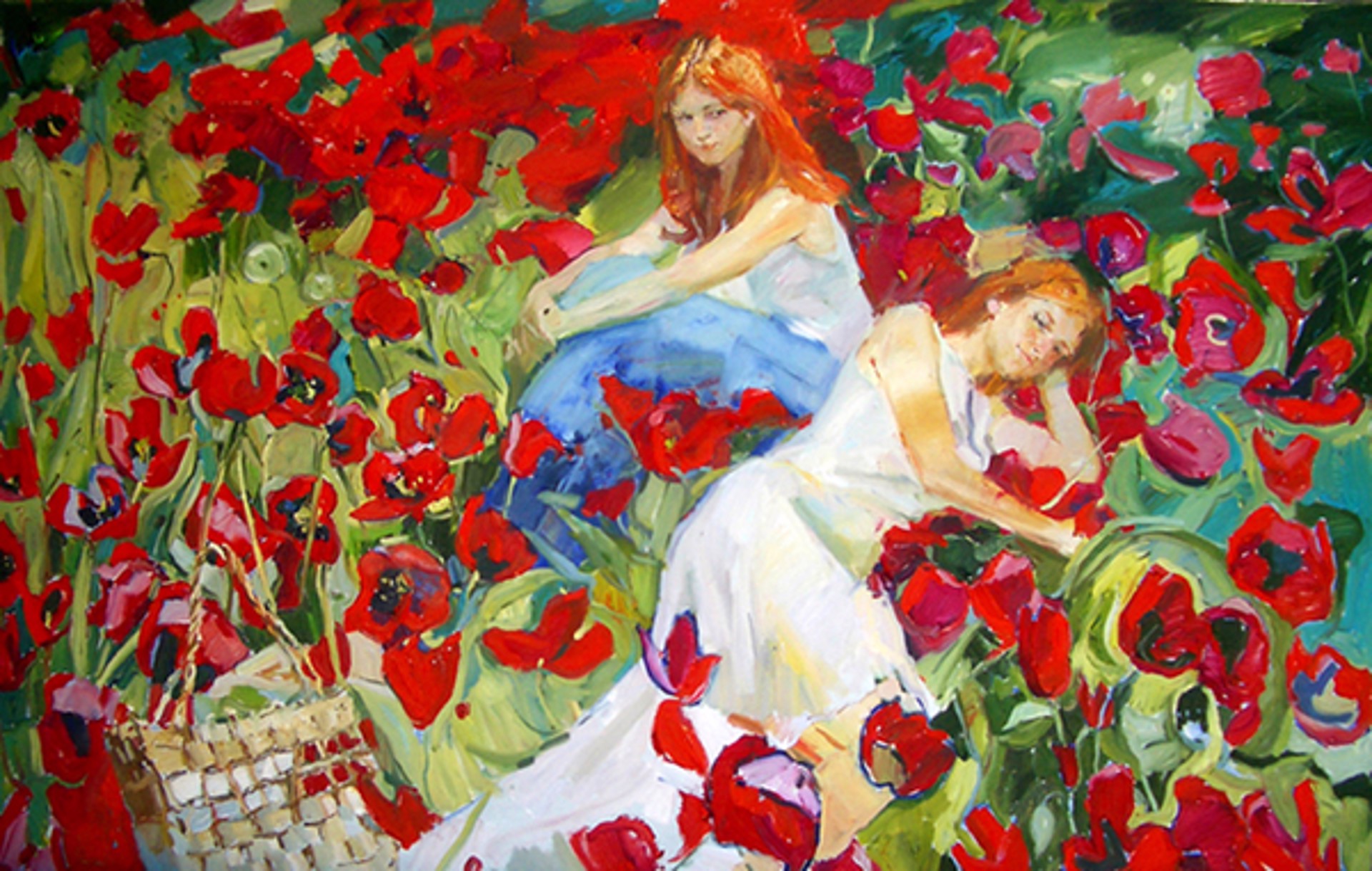 Among the Flowers by Renat Ramazanov