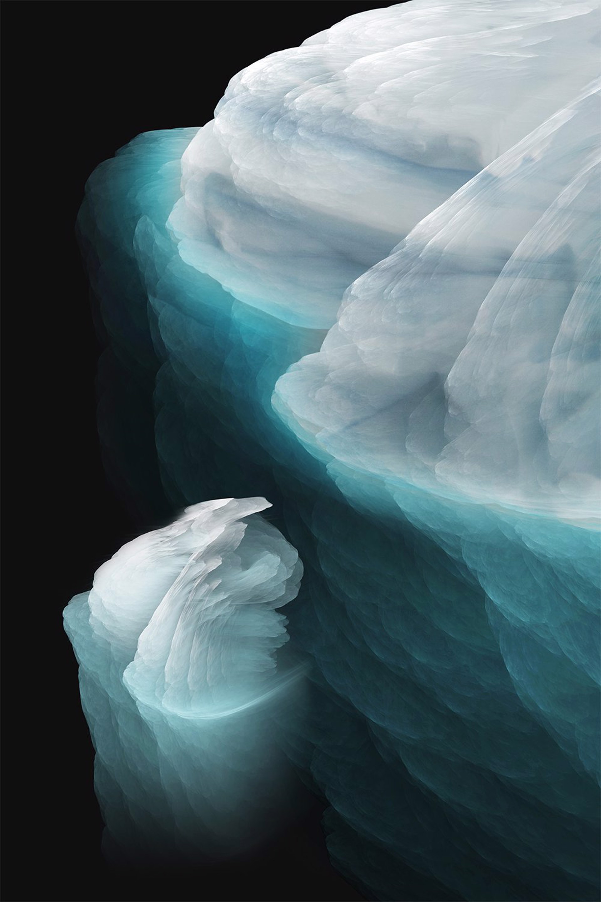 Super Critical Liquid Icebergs by GK AUSTIN II