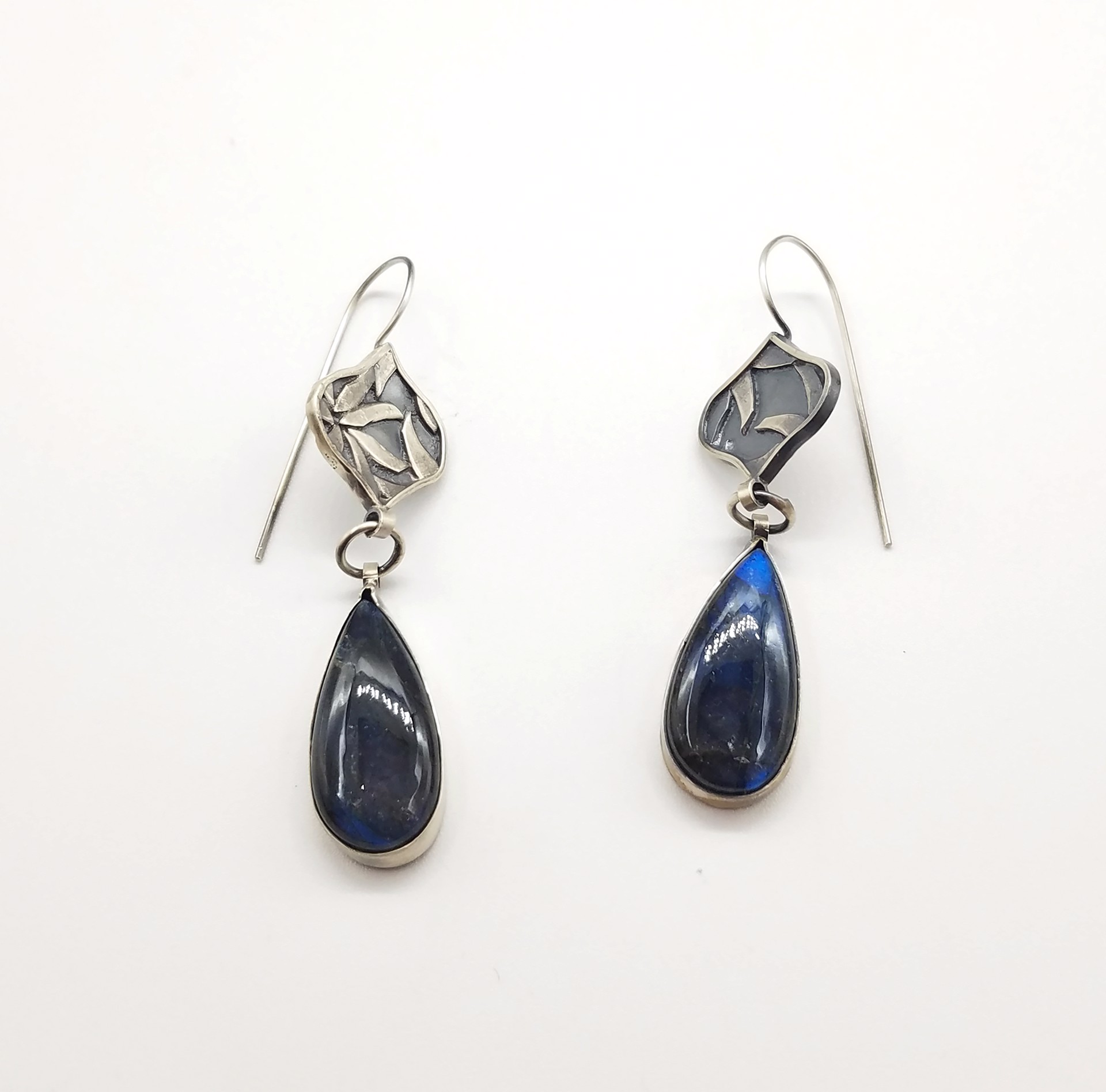 Blue Labradorite Earrings by Heather Munion