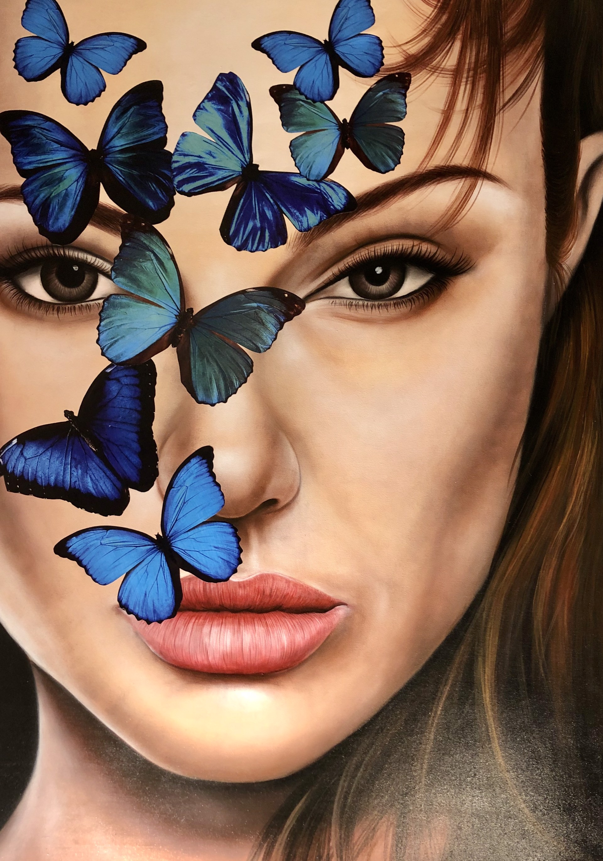 "Angelina with Blue Butterflies" by BuMa Project