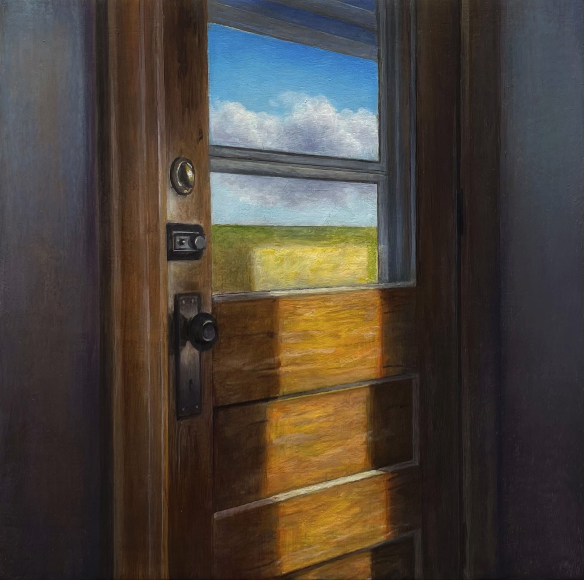 Door with Sun and Cloud by Michael Banning