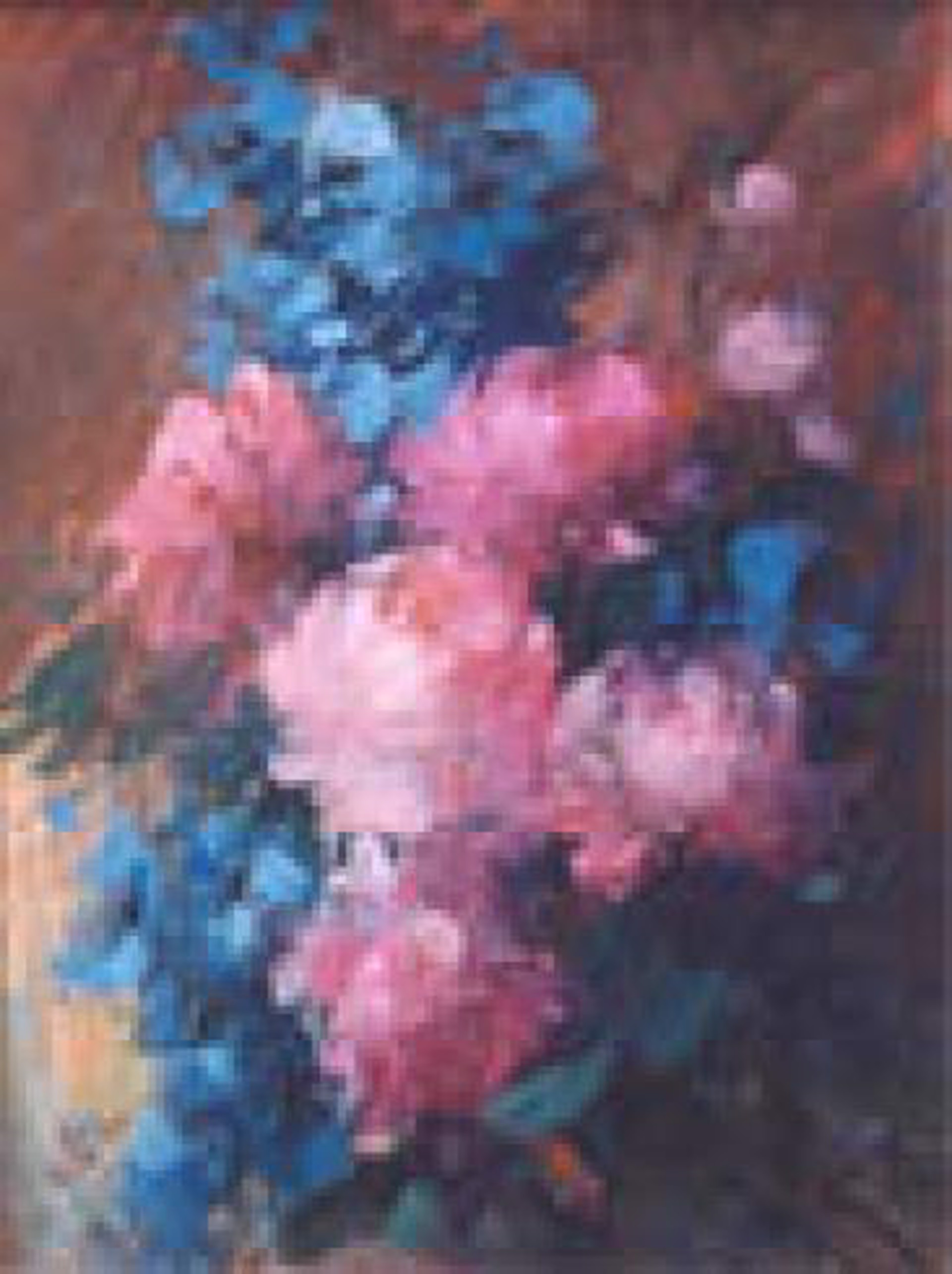 Pink and Blue Flowers by Vladan Stiha